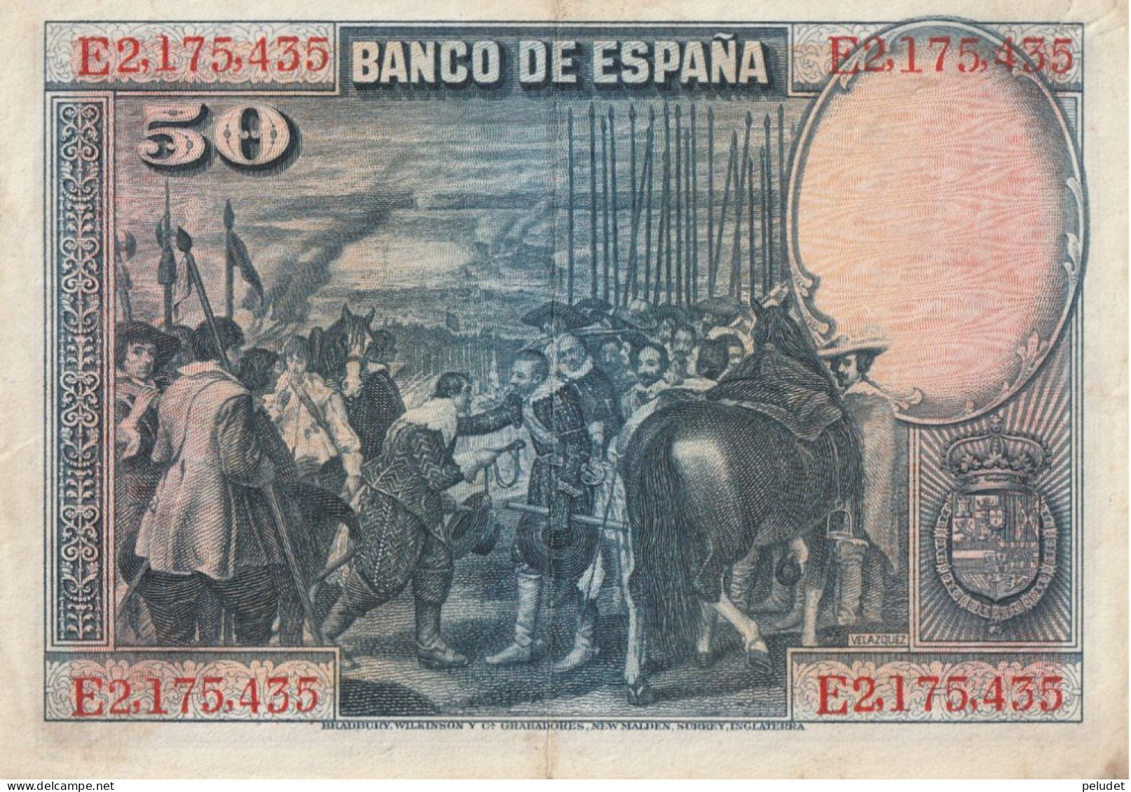 España Spain Espagne 50 PESESTAS 1928 - 50 Pesetas