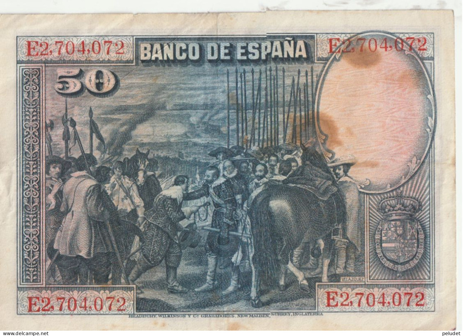 España Spain Espagne 50 PESESTAS 1928 - 50 Peseten