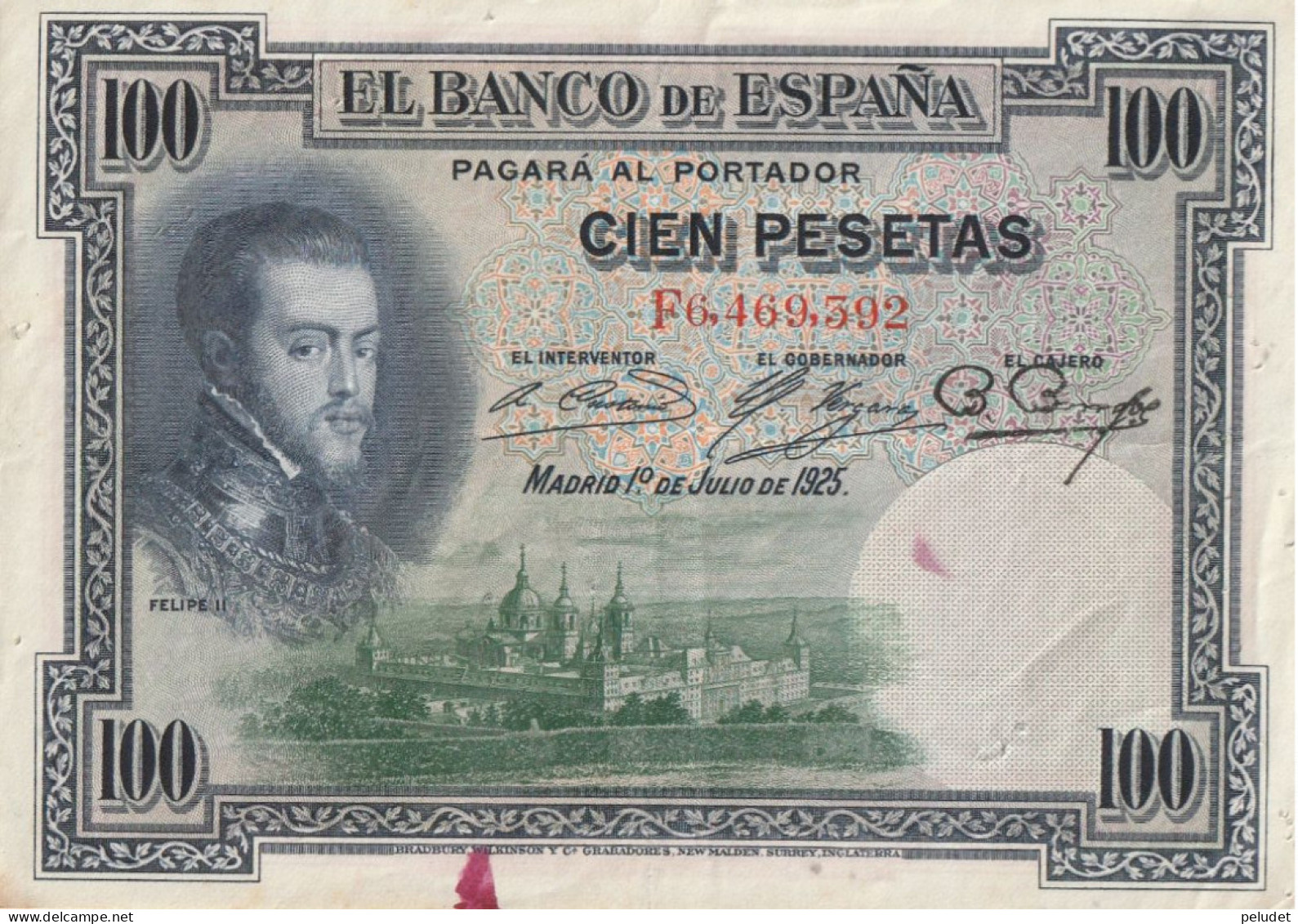 España Spain Espagne 100 PESESTAS 1925 - 50 Pesetas