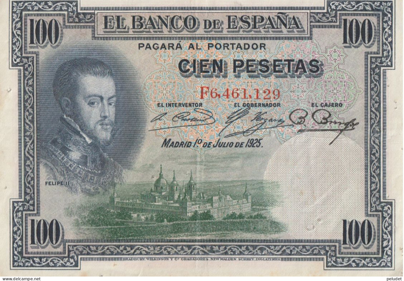 España Spain Espagne 100 PESESTAS 1925 - 50 Pesetas