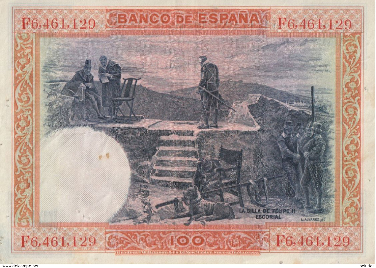 España Spain Espagne 100 PESESTAS 1925 - 50 Peseten