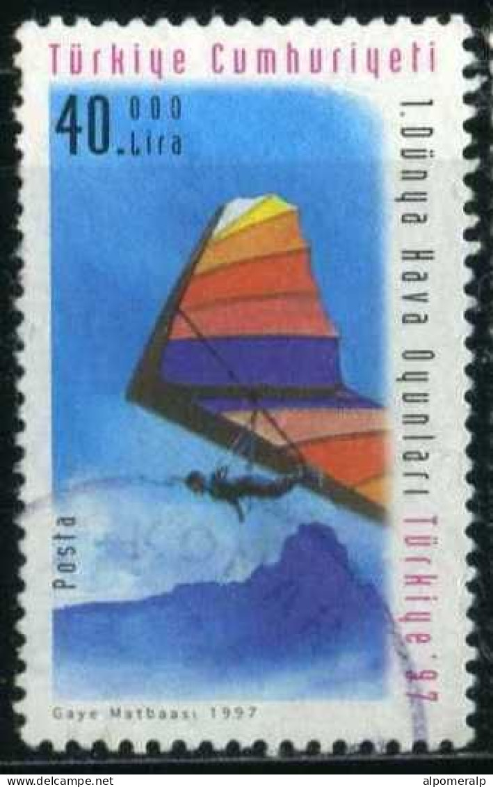 Türkiye 1997 Mi 3127 Hang Gliding, World Air Games, Aviation - Used Stamps