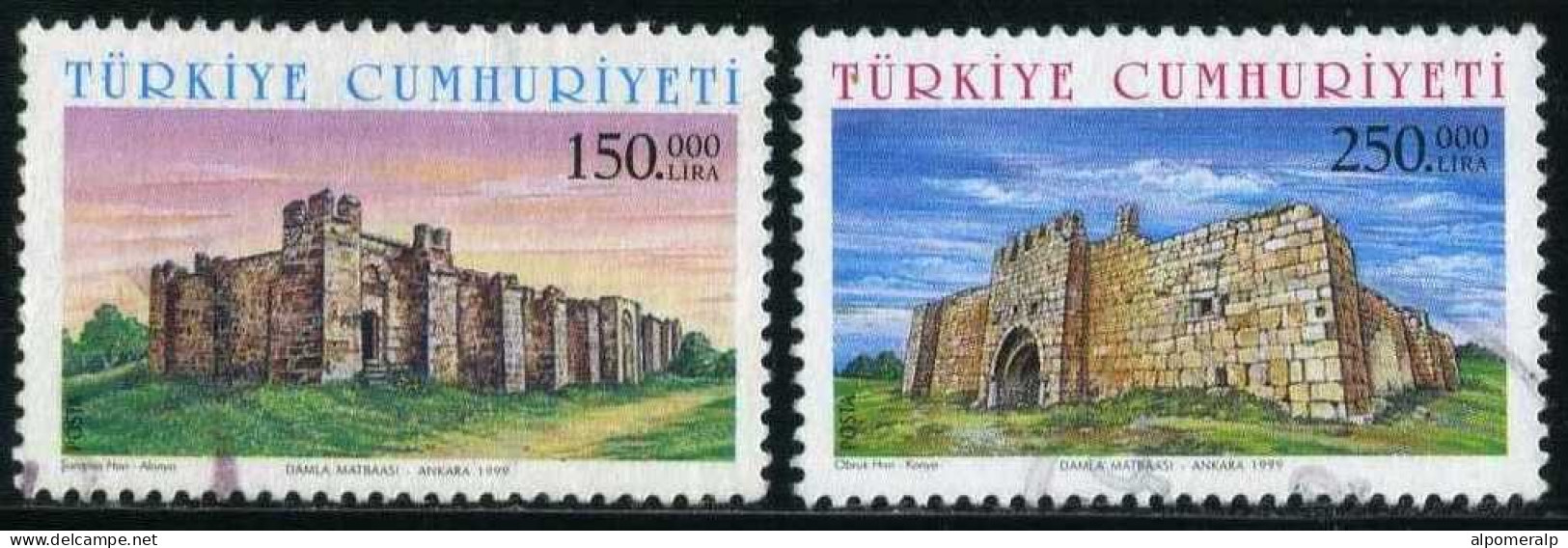 Türkiye 1999 Mi 3207-3208  Caravanserais On The Historic Silk Road | Sarapsa Caravanserai & Obruk Caravanserai - Used Stamps