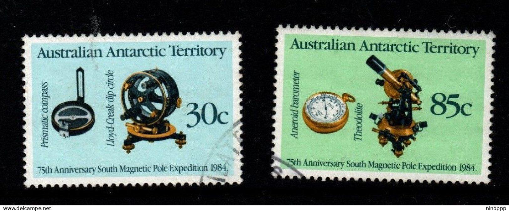 Australian Antarctic Territory  ASC 60-61 1984 South Magnetic Pole ,used - Used Stamps