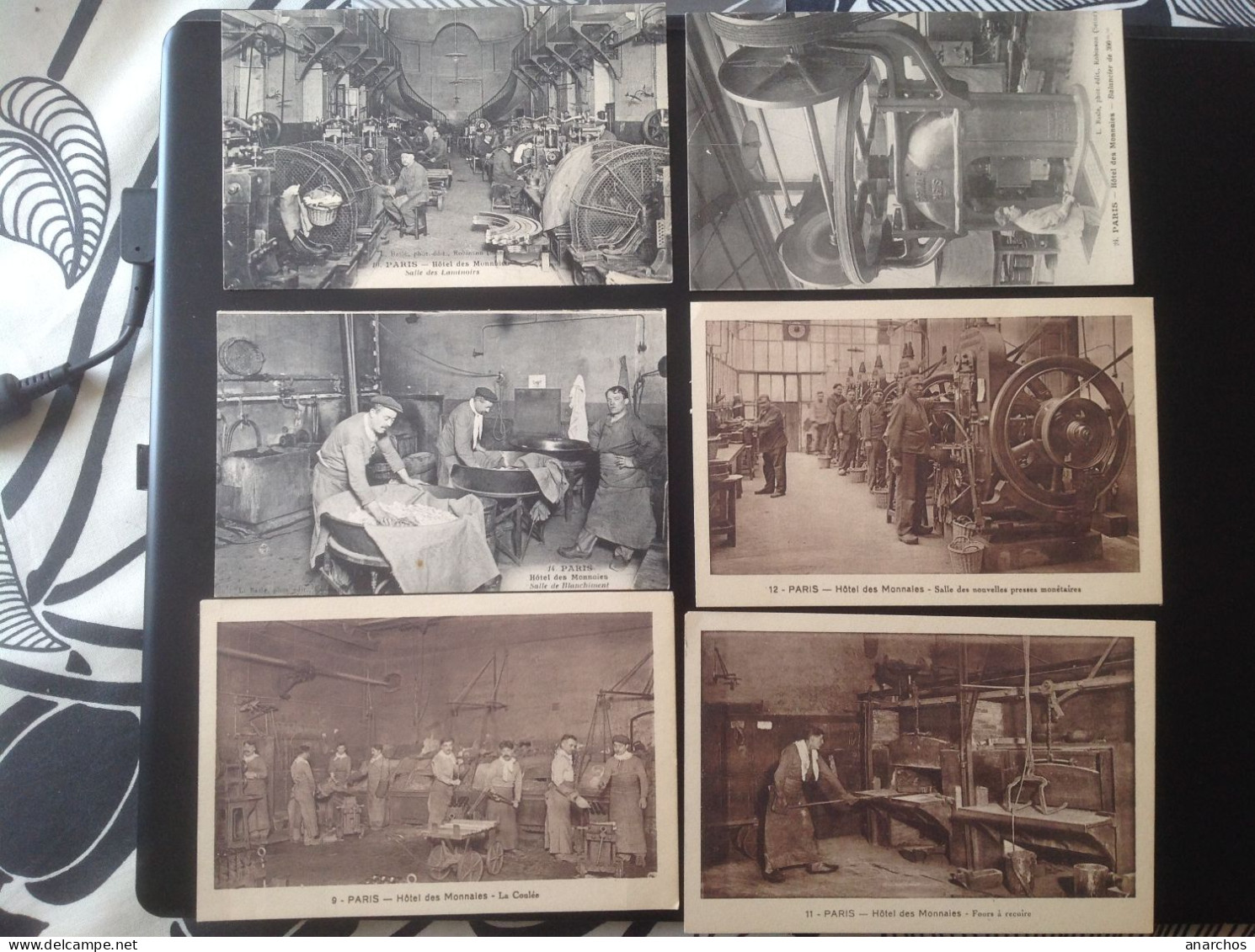 Fabrication Des Monnaies, 6 Cartes Postales Anciennes - Non Classés