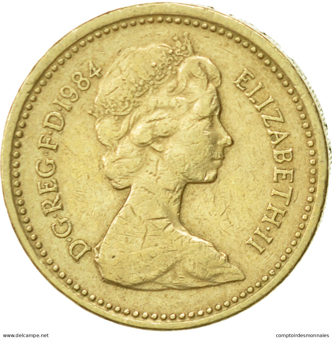 Monnaie, Grande-Bretagne, Elizabeth II, Pound, 1984, TTB, Nickel-brass, KM:934 - 1 Pond