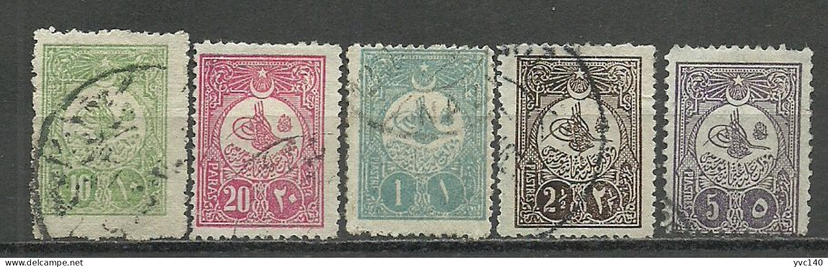 Turkey; 1908 Postage Stamps - Used Stamps