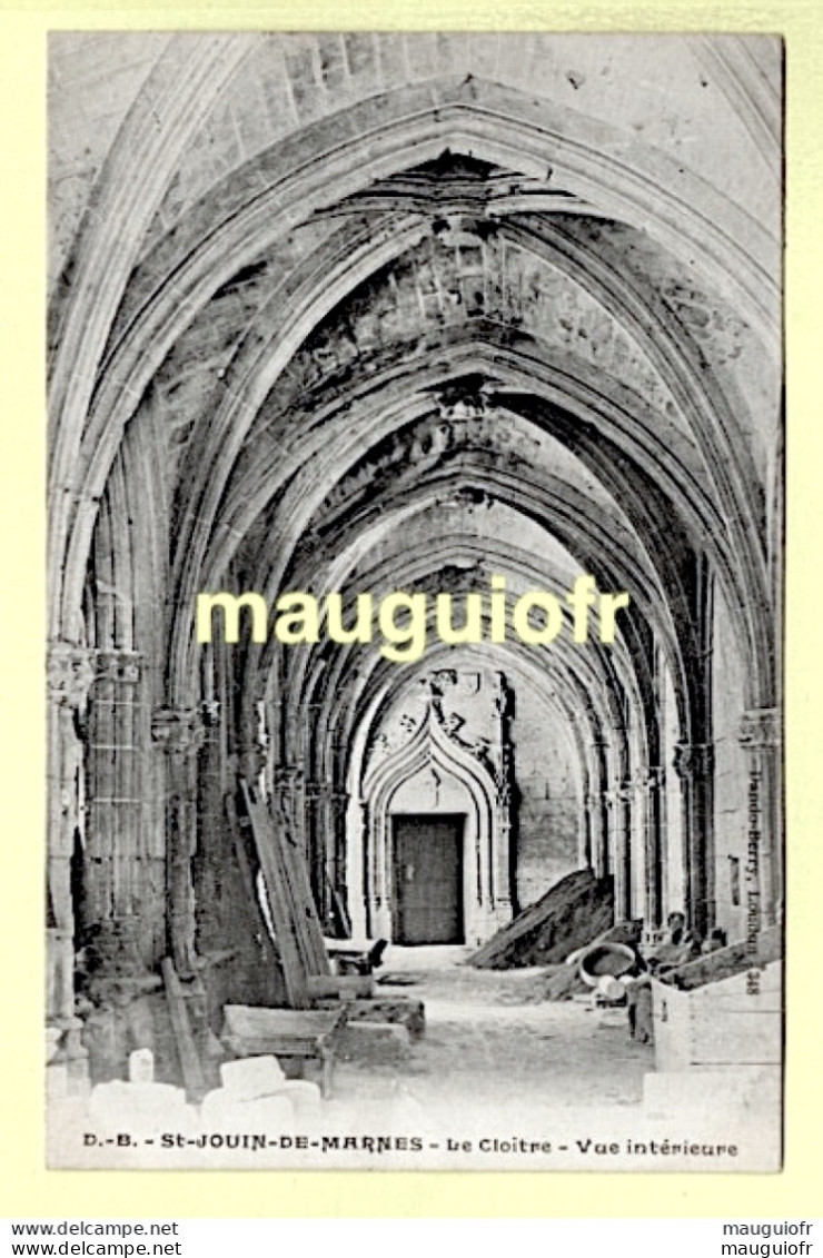 79 DEUX-SÈVRES / SAINT JOUIN DE MARNES / VUE INTÉRIEURE DU CLOÎTRE / 1907 - Saint Jouin De Marnes