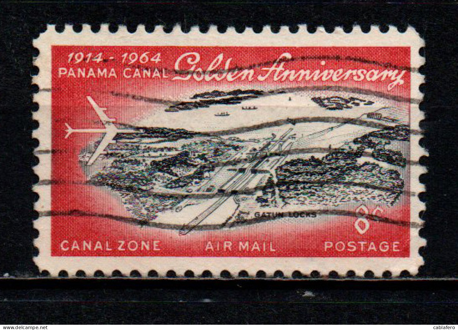 CANAL ZONE - 1964 - Jet Over Canal Zone Views - USATO - Canal Zone