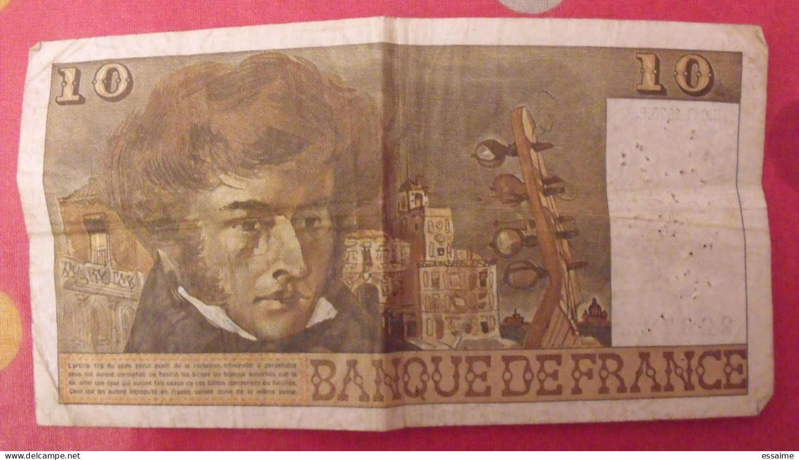 France. 10 Dix Francs Berlioz. état D'usage. R.156. 6-3-1975 - 10 F 1972-1978 ''Berlioz''