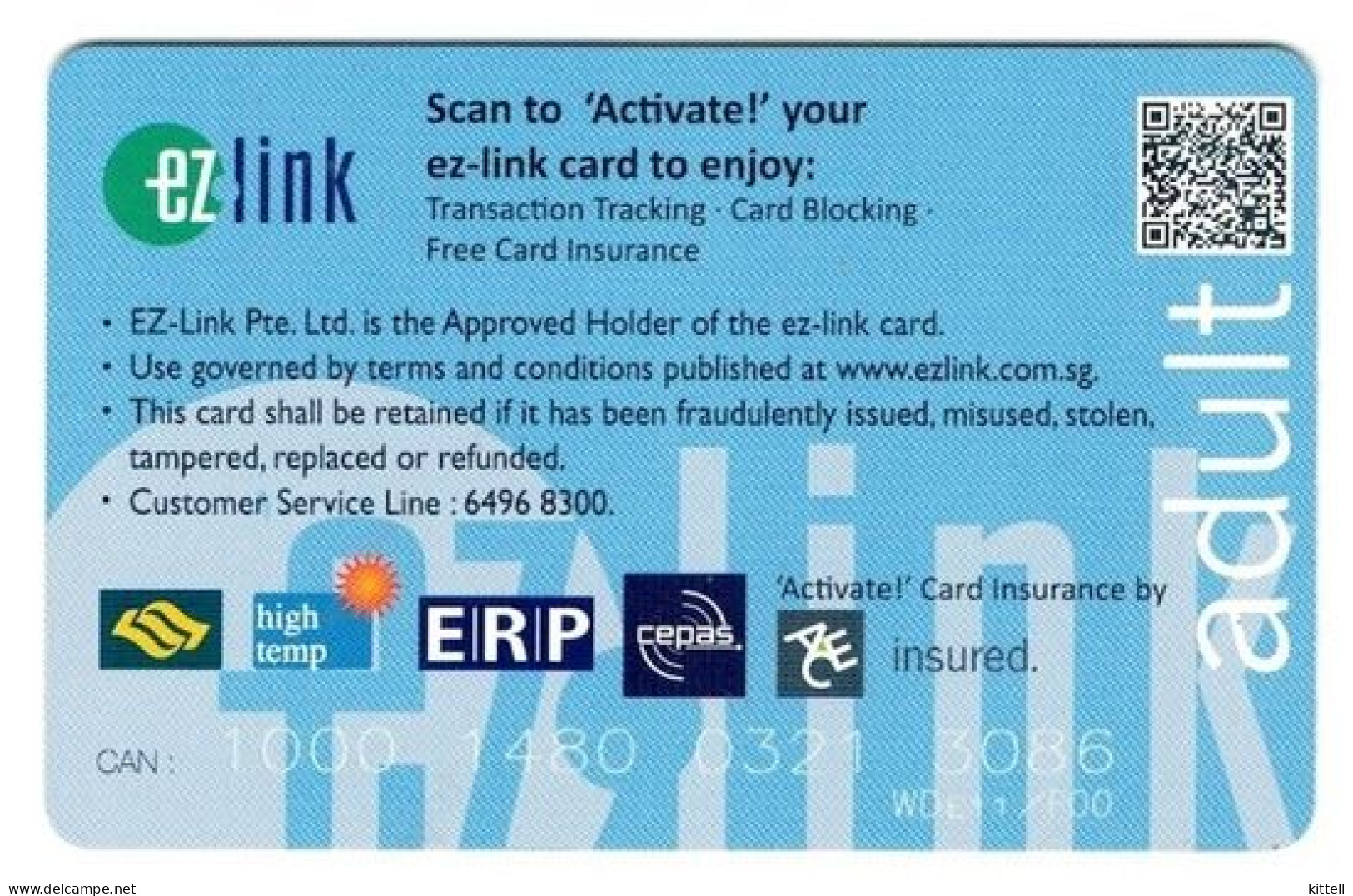 Singapore Travel Transport Card Subway Train Bus Ticket Ezlink Used - World