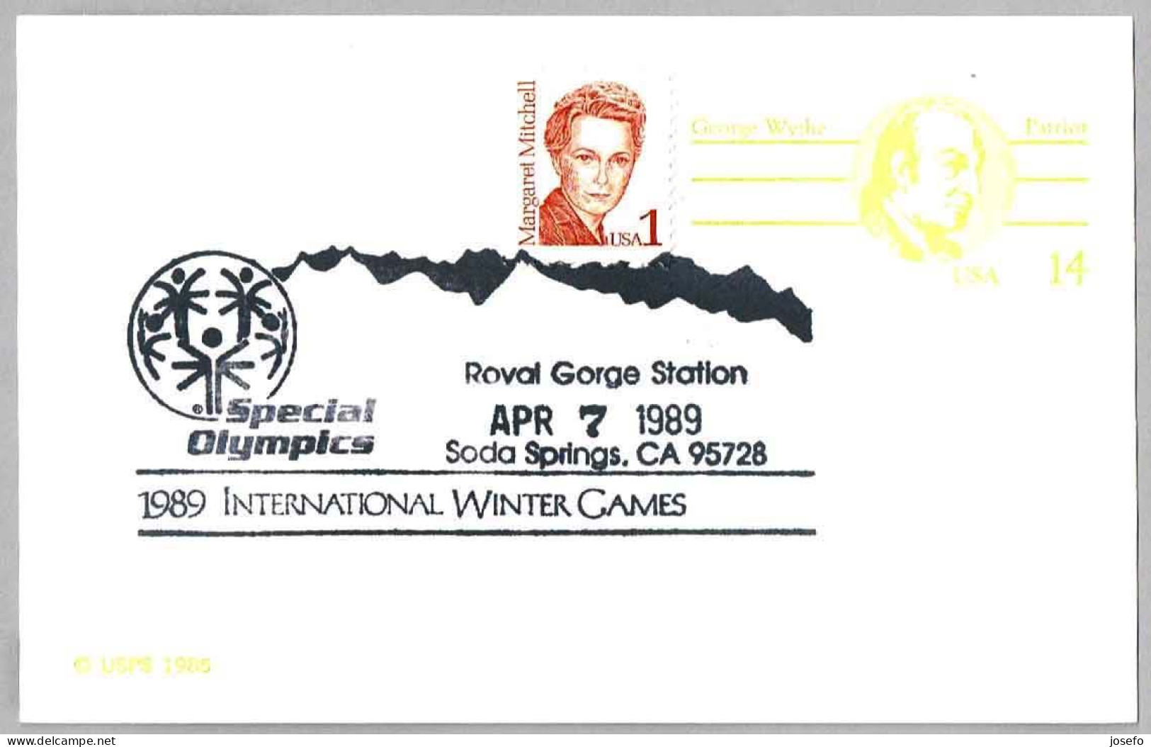 SPECIAL OLYMPICS - 1989 International Winter Games. Soda Springs CA 1989 - Sport Voor Mindervaliden