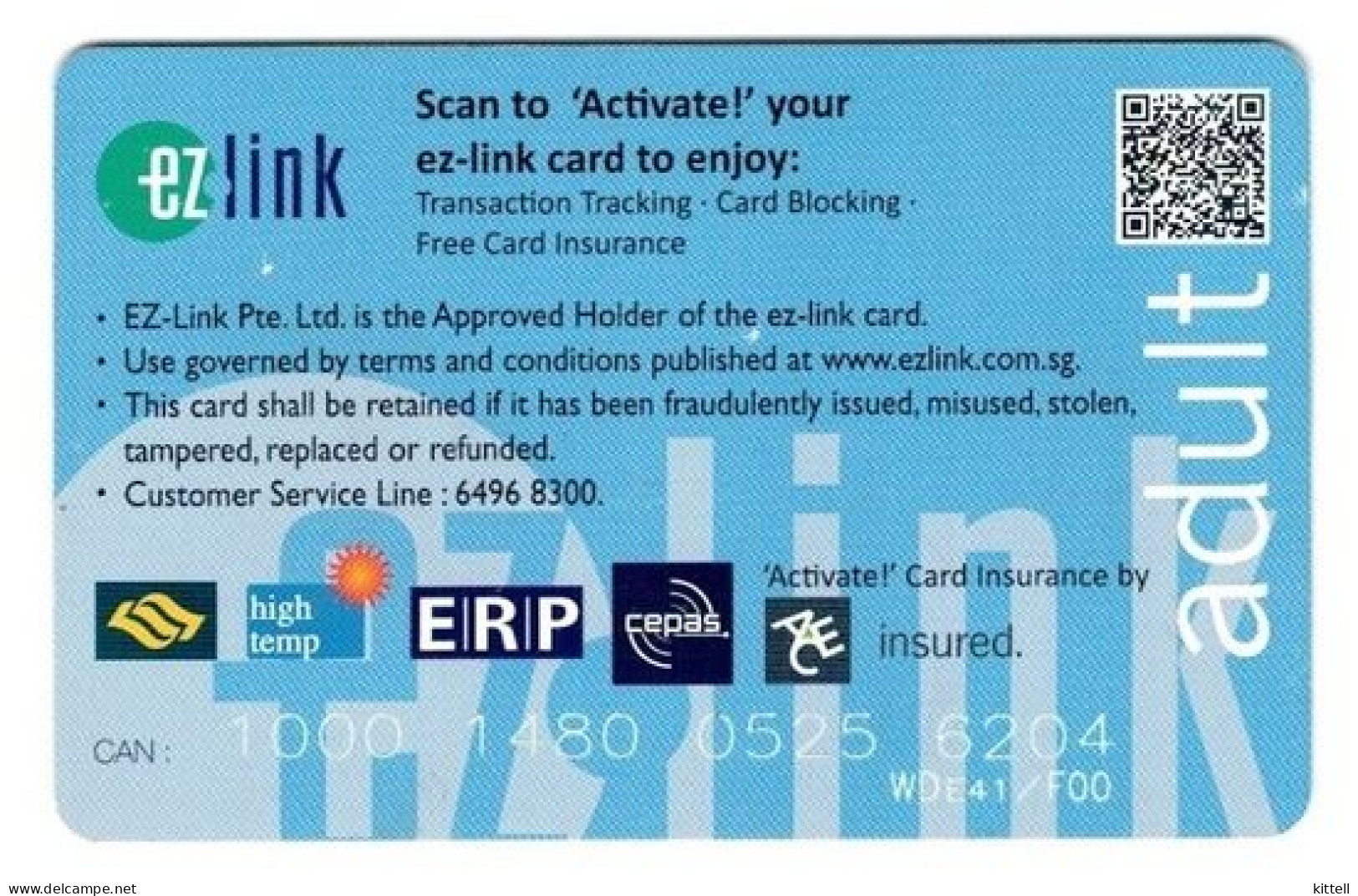 Singapore Travel Transport Card Subway Train Bus Ticket Ezlink Used - Welt