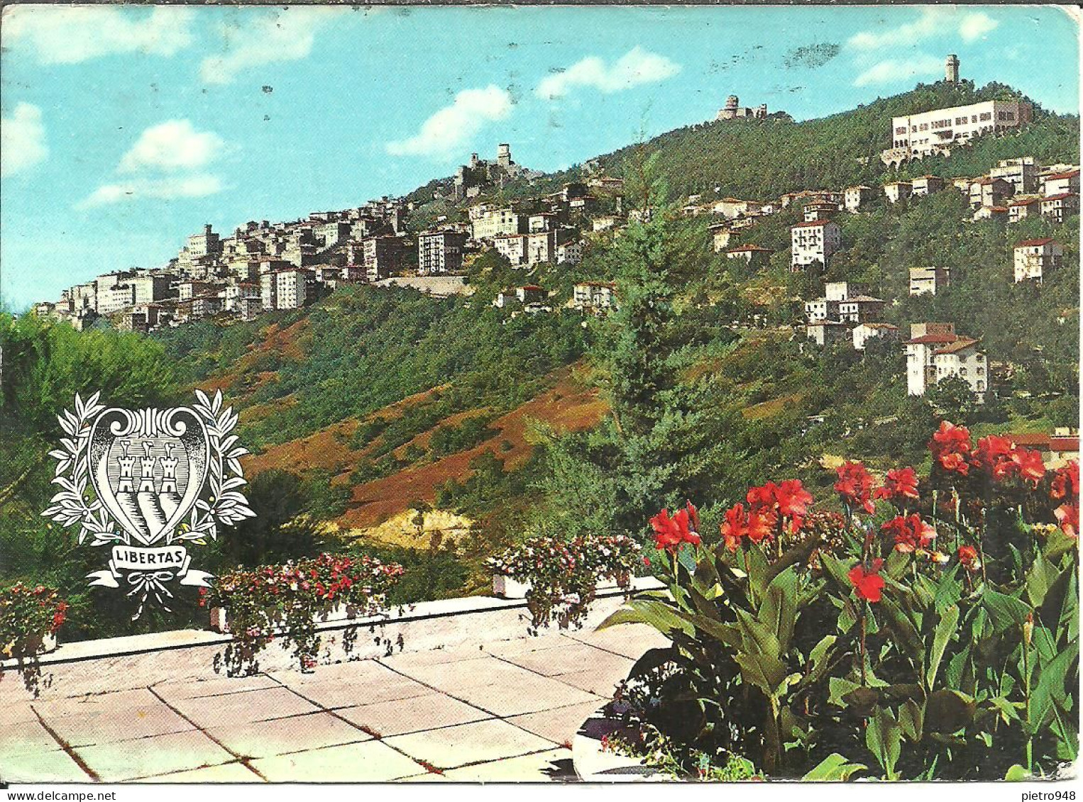 Repubblica Di San Marino, Panorama Delle Torri Da Terrazza Fiorita, General View, Vue Generale, Gesamtansicht - San Marino