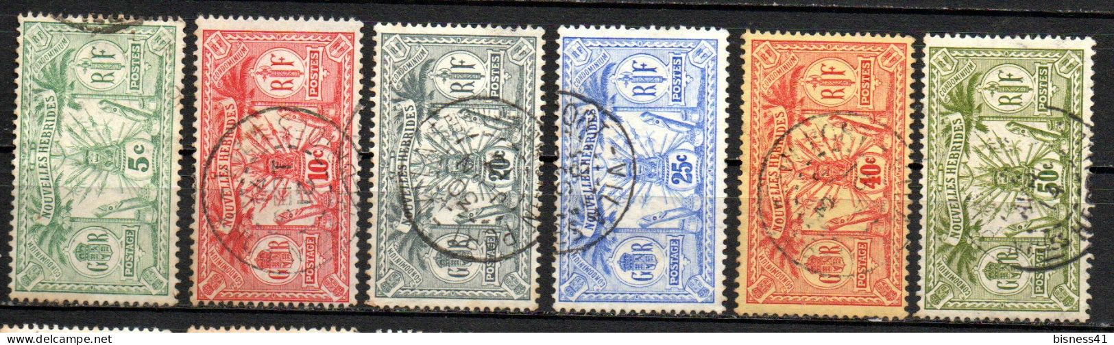 Col33 Colonie Nouvelles Hébrides N° 27 à 30 + 32 & 33 Oblitéré Cote : 33,50 € - Used Stamps