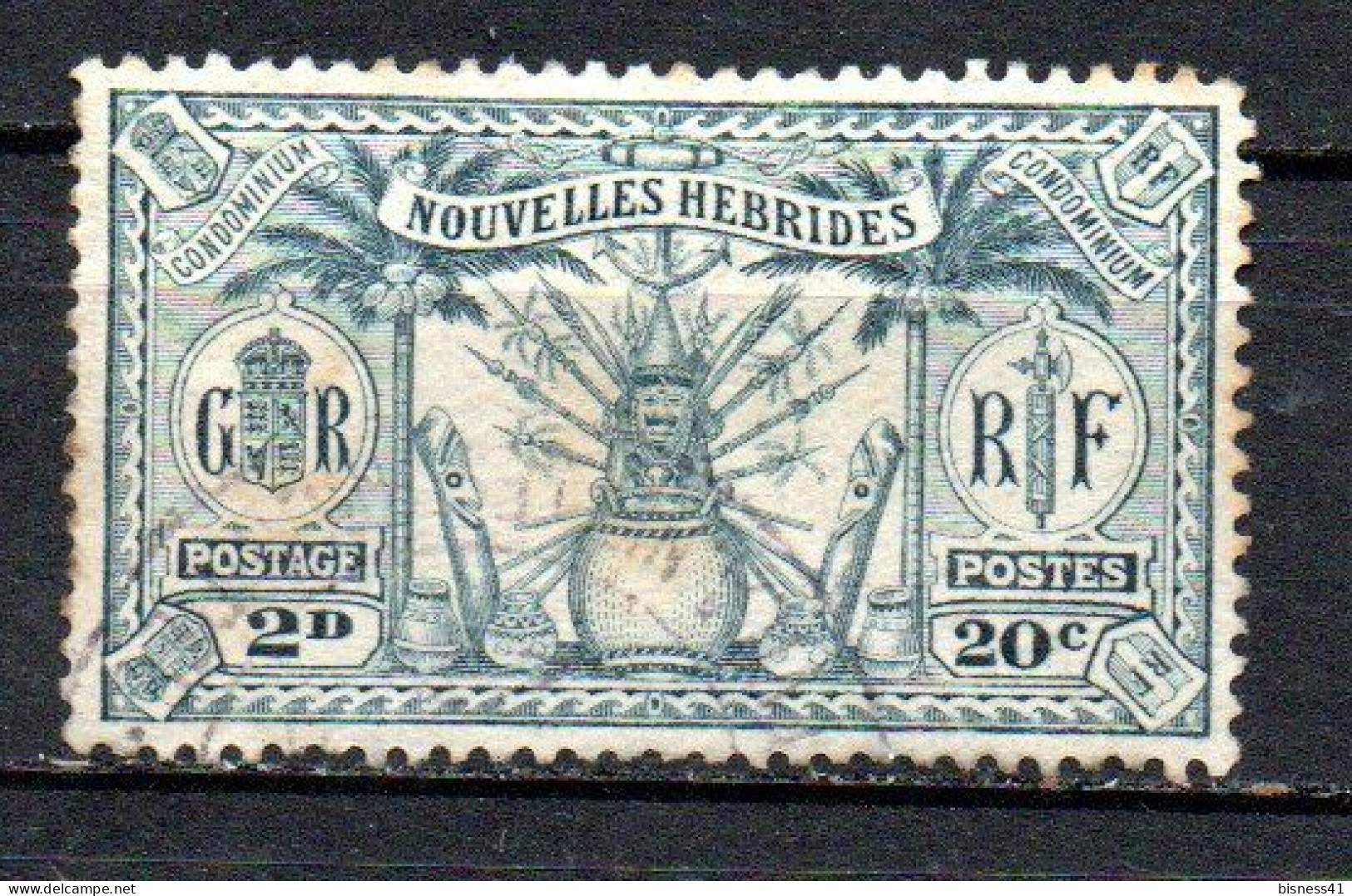 Col33 Colonie Nouvelles Hébrides N° 82 Oblitéré Cote : 1,25 € - Used Stamps