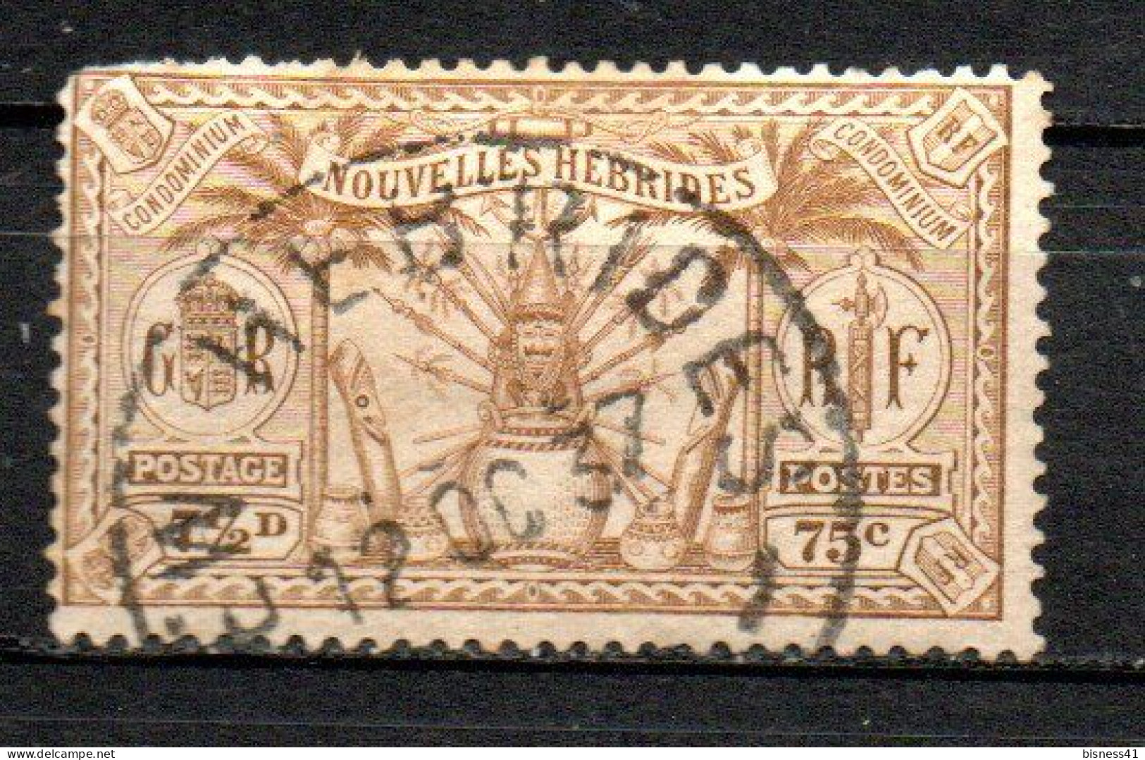 Col33 Colonie Nouvelles Hébrides N° 87 Oblitéré Cote : 2,75 € - Used Stamps