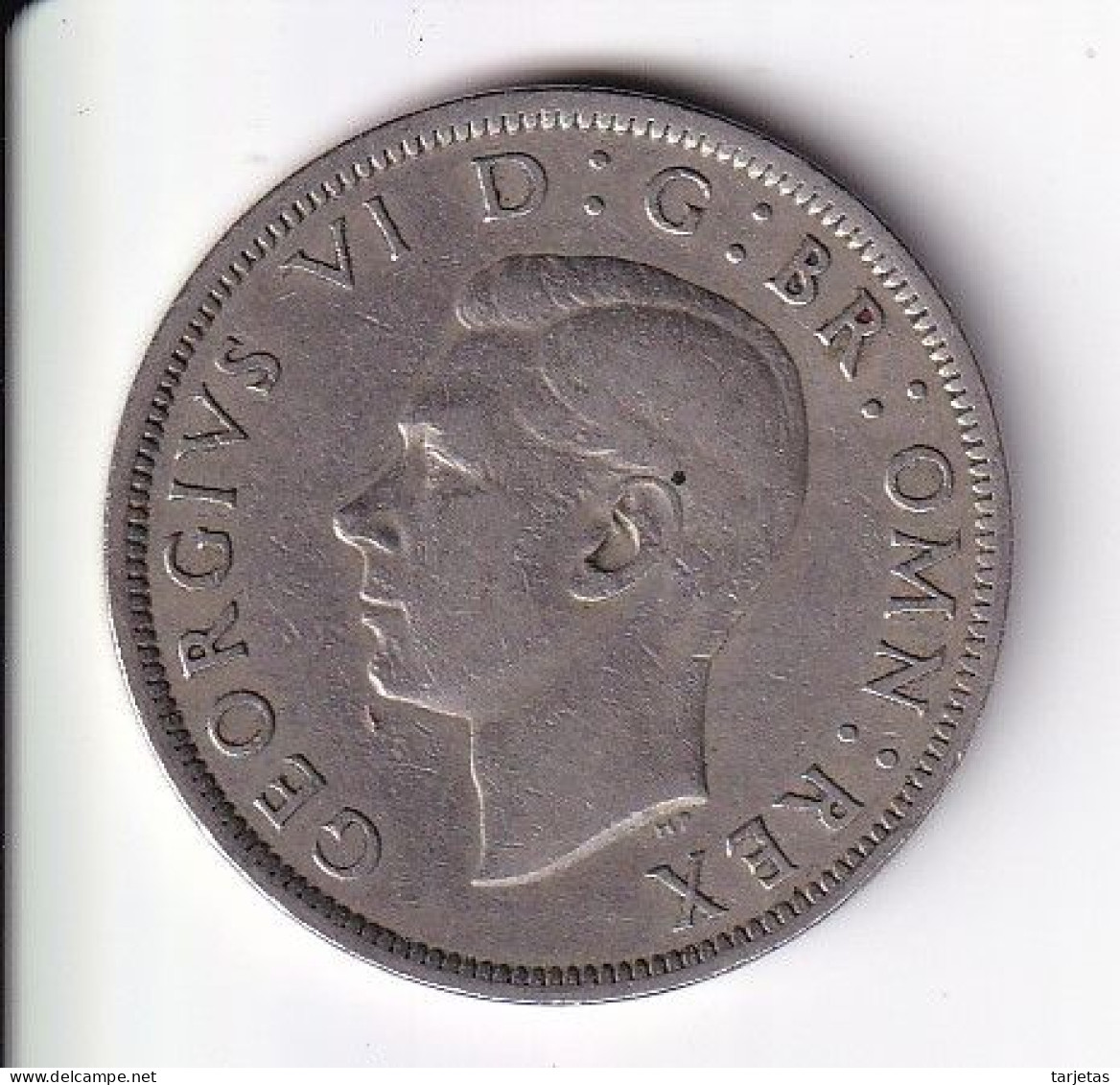 MONEDA DE GRAN BRETAÑA DE 1/2 CROWN DEL AÑO 1950  (COIN) GEORGE VI - K. 1/2 Crown