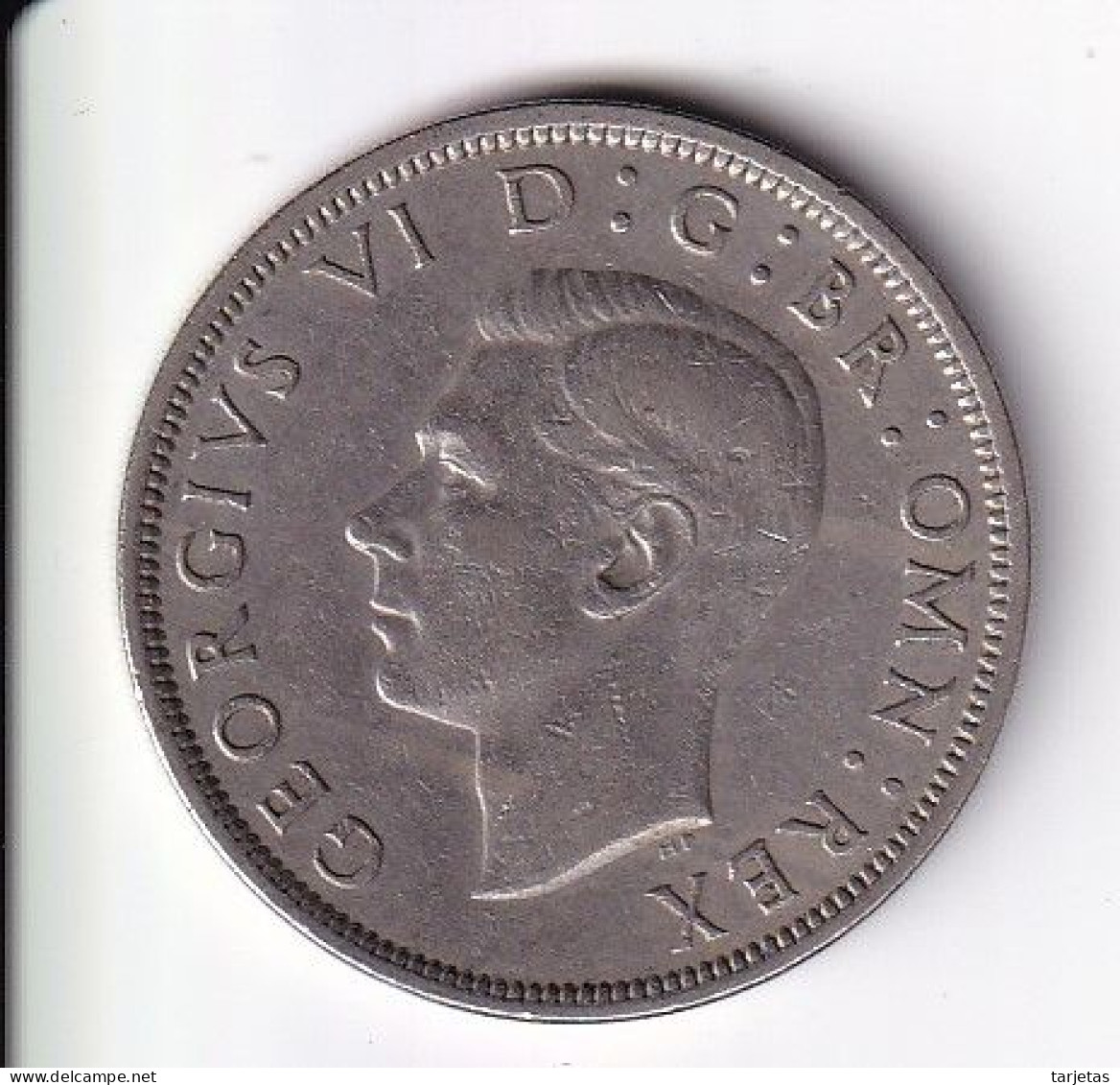 MONEDA DE GRAN BRETAÑA DE 1/2 CROWN DEL AÑO 1951  (COIN) GEORGE VI - K. 1/2 Crown
