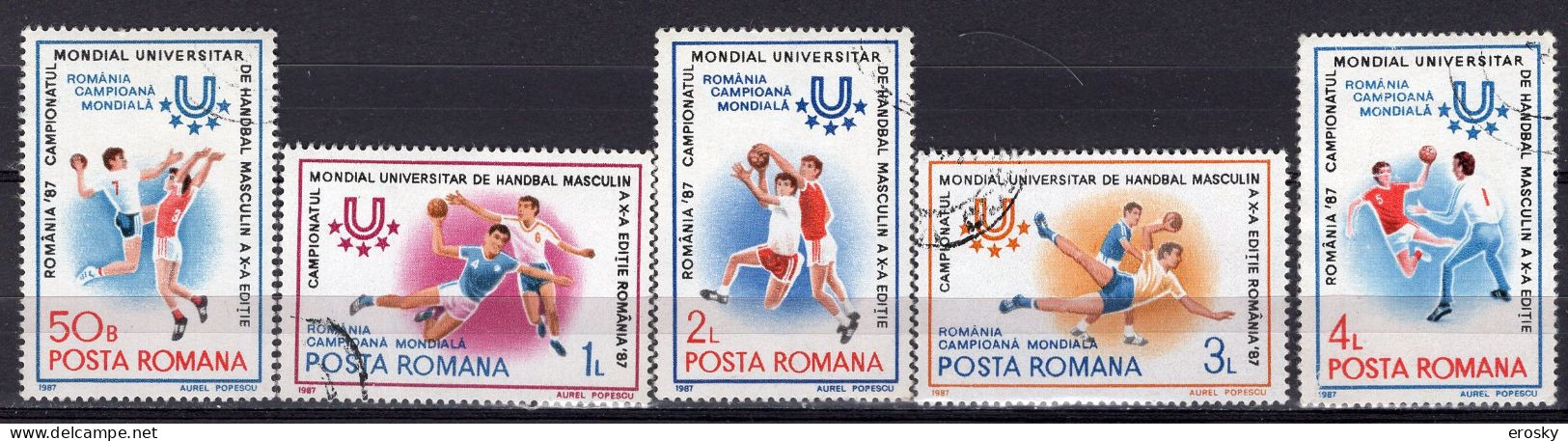 S1517 - ROMANIA ROUMANIE Yv N°3737/41 (-3742) - Gebraucht