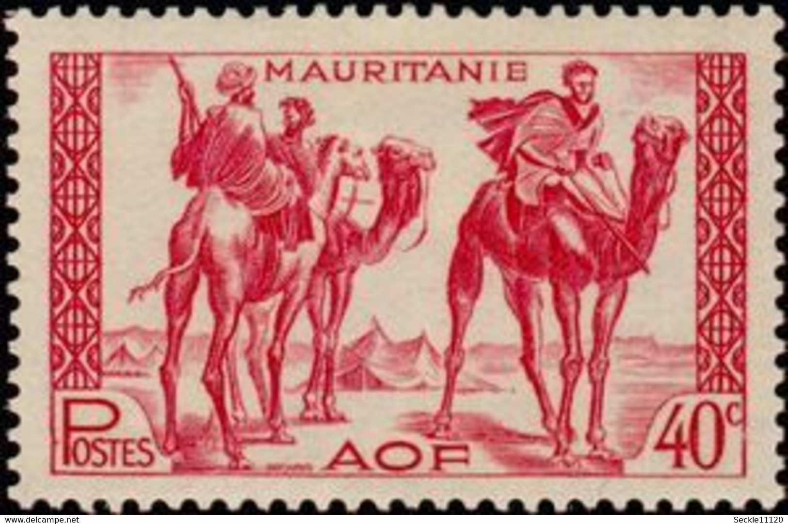 Mauritanie Mauritania - 1943/1944 - 125 / 129 - Bédouins - MH - Mauritanie (1960-...)