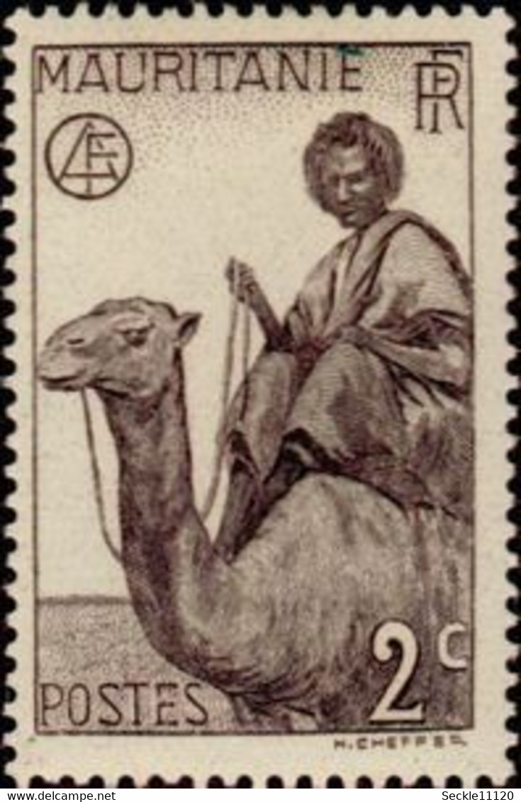 Mauritanie Mauritania - 1938 - 73 / 94 + 76a - Nomades Bédouins - MH - Mauritanie (1960-...)
