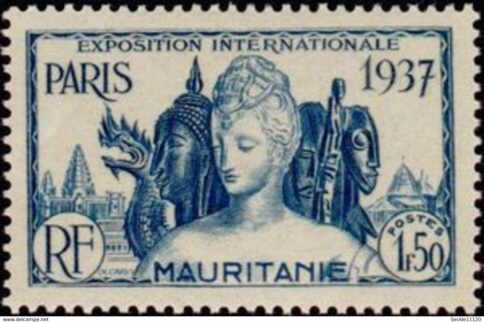 Mauritanie Mauritania - 1937 - 66 / 71 - Exposition Internationale De Paris - MH - Mauritanie (1960-...)