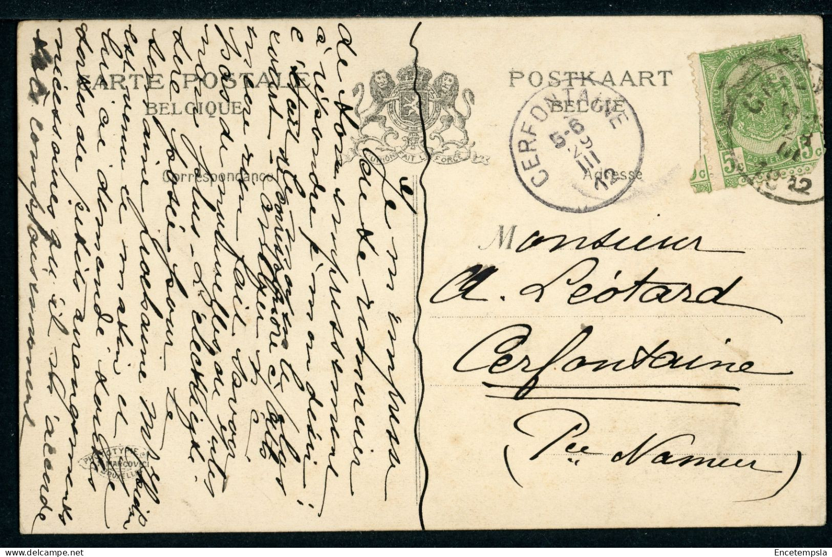 CPA - Carte Postale - Belgique - Chièvres - Ferme De La Ladrerie - 1912 (CP22598OK) - Chièvres