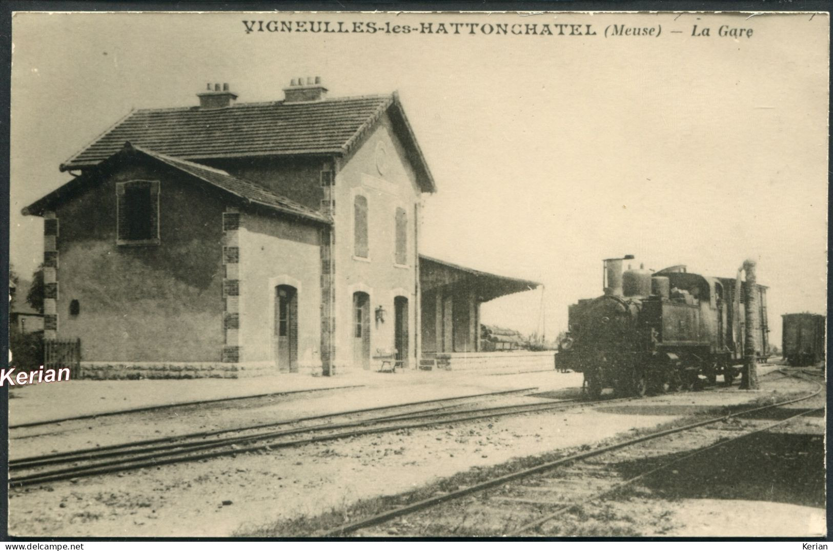 REPRODUCTION Ancienne D'une CPA - La Gare De Vigneulles-Lès-Hattonchâtel - Voir 2 Scans Larges & Descriptif - Vigneulles Les Hattonchatel