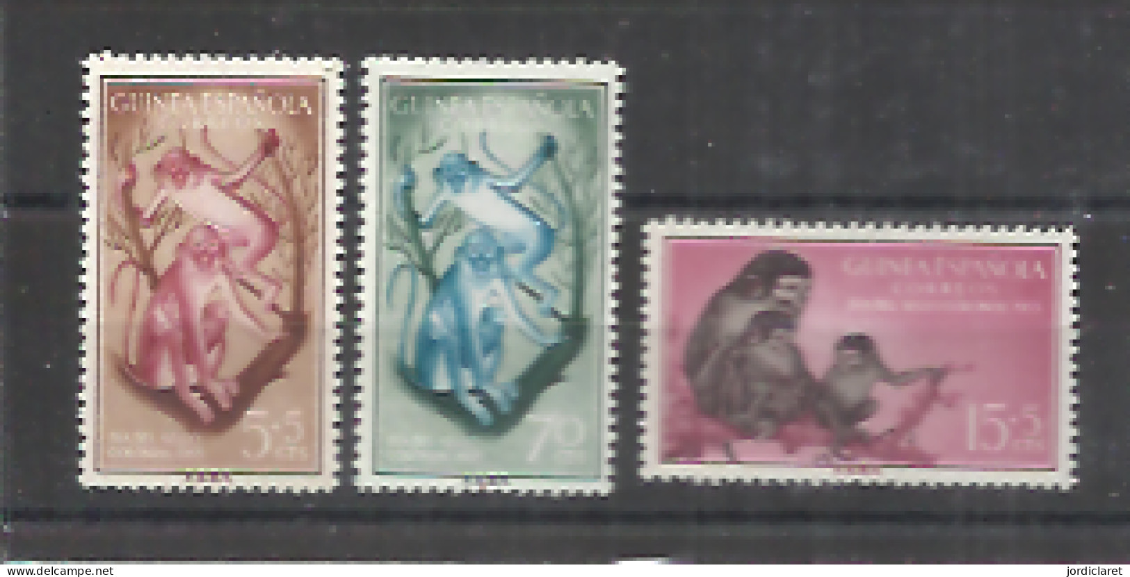 GUINEA  ESP.ESPAÑA ** 1955 - Chimpansees