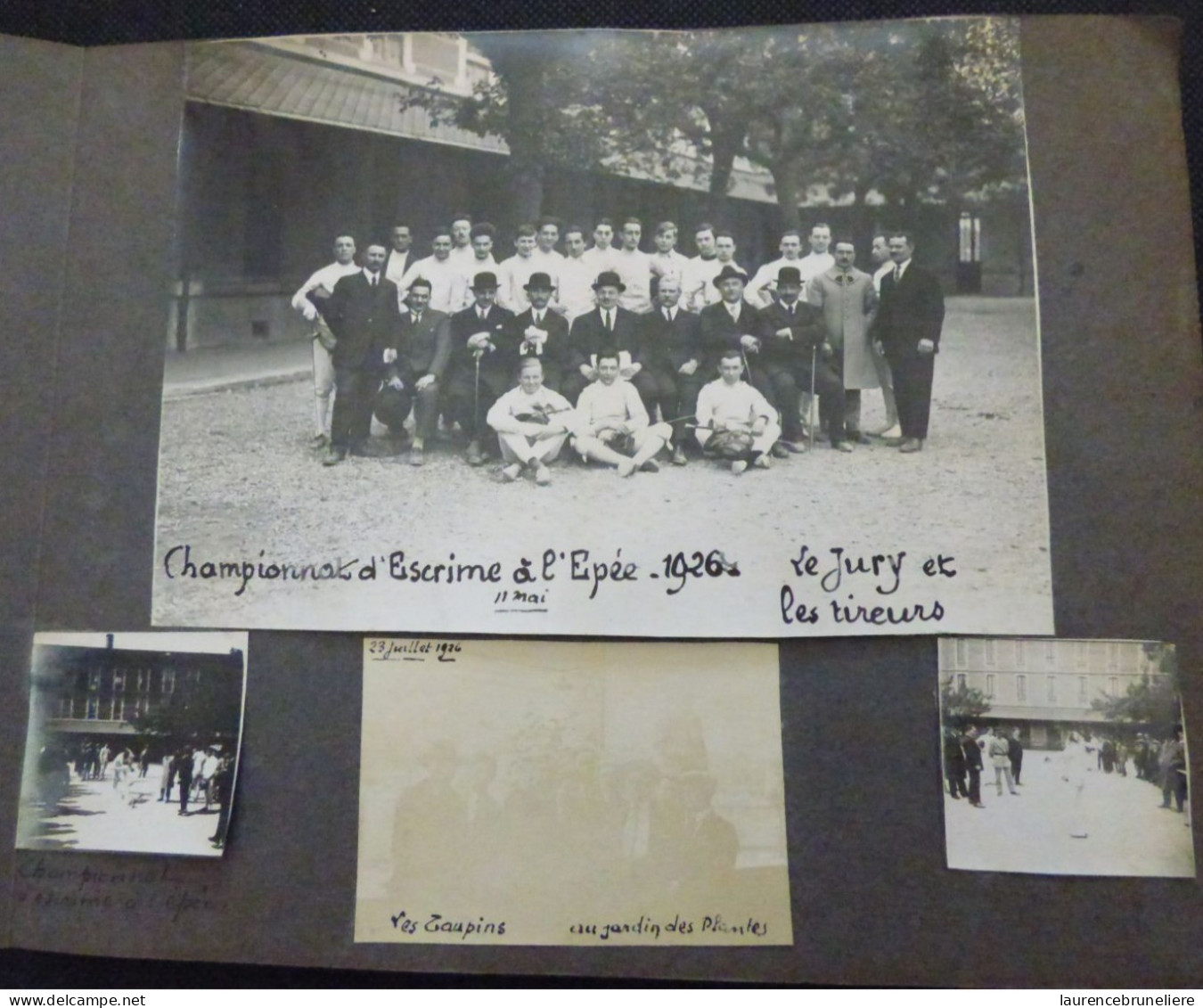 GRENOBLE LYCEE CHAMPOLLION  PREPA ECOLE DES MINES ET ARTS ET METIERS - CHAMPIONNAT D'ESCRIME 1926 - R. LELEU - Lieux