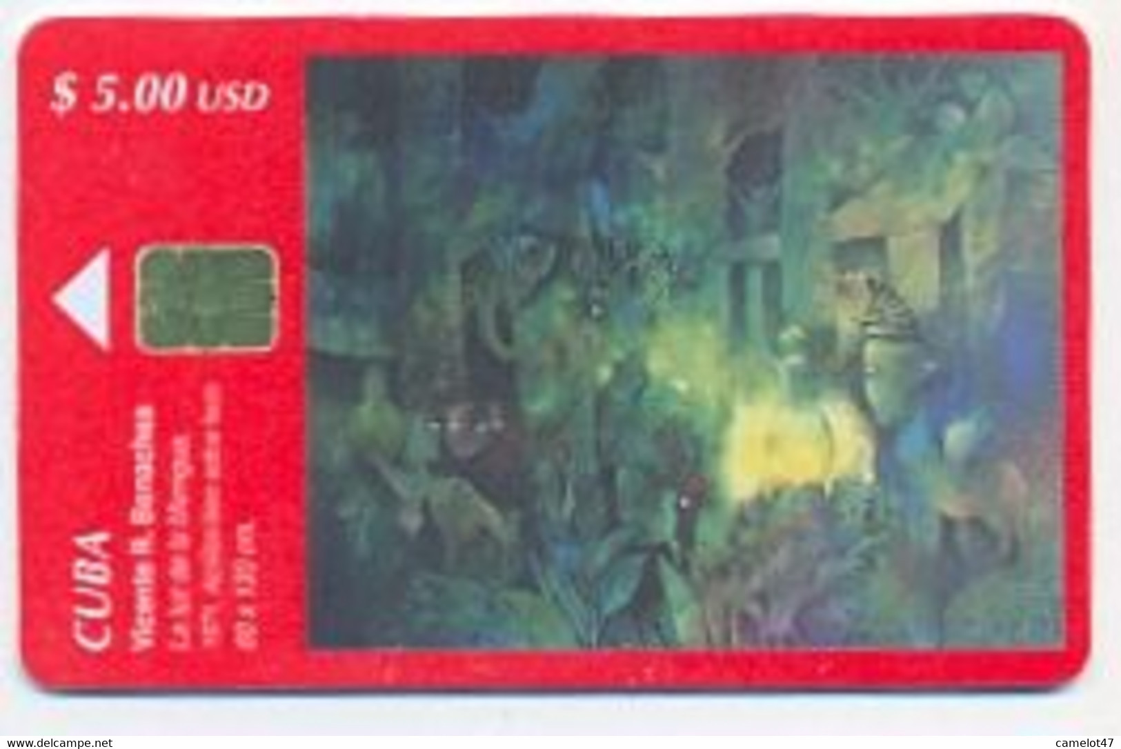 CUBA, Used Chip Phonecard, In Perfect Condition, Painting By Vicente R. Bonachea, # Cuba-139 - Cuba