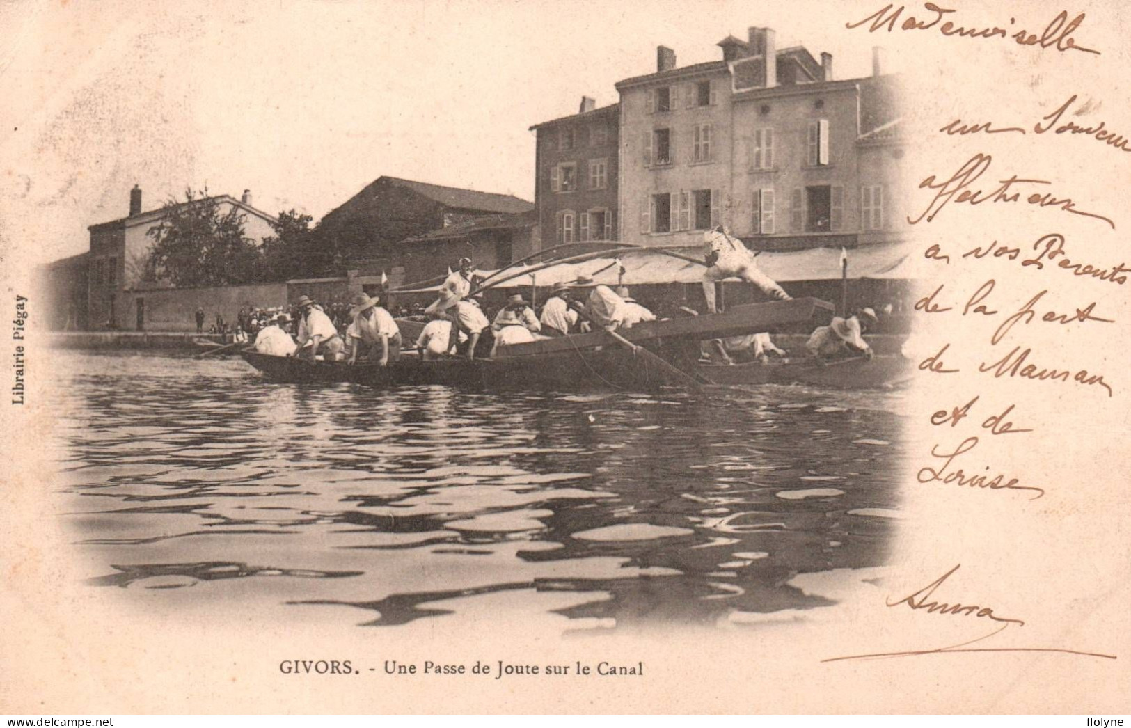 Givors - Une Passe De Joute Sur Le Canal - Givors