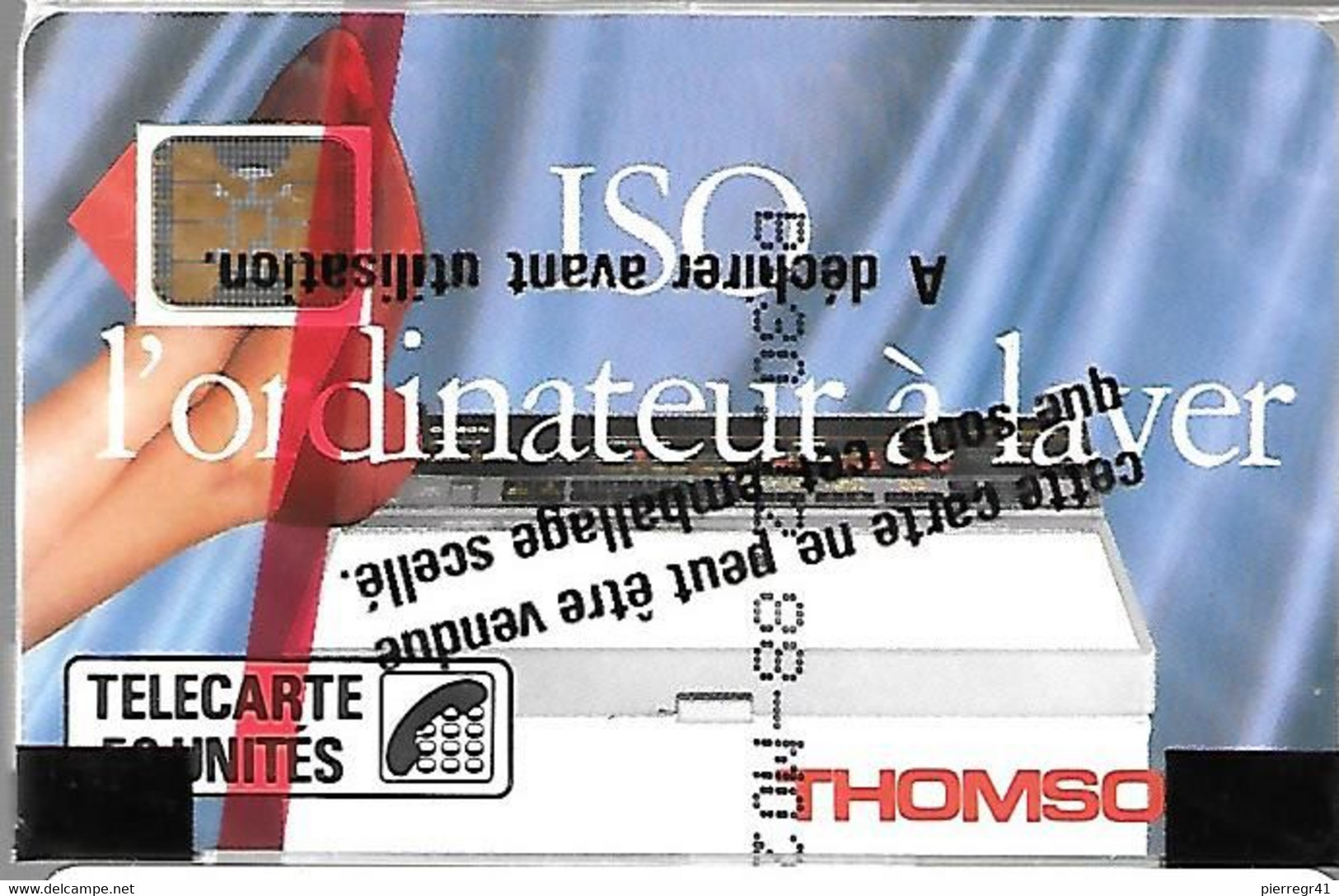 CARTE-PUBLIC-01/1989-F-46Bbis.-SC4 On-50U-ISO THOMPSON-OFFSET-6 Pe 104055-V° Trait Fin Proche Logo--NSB-TBE - 1989