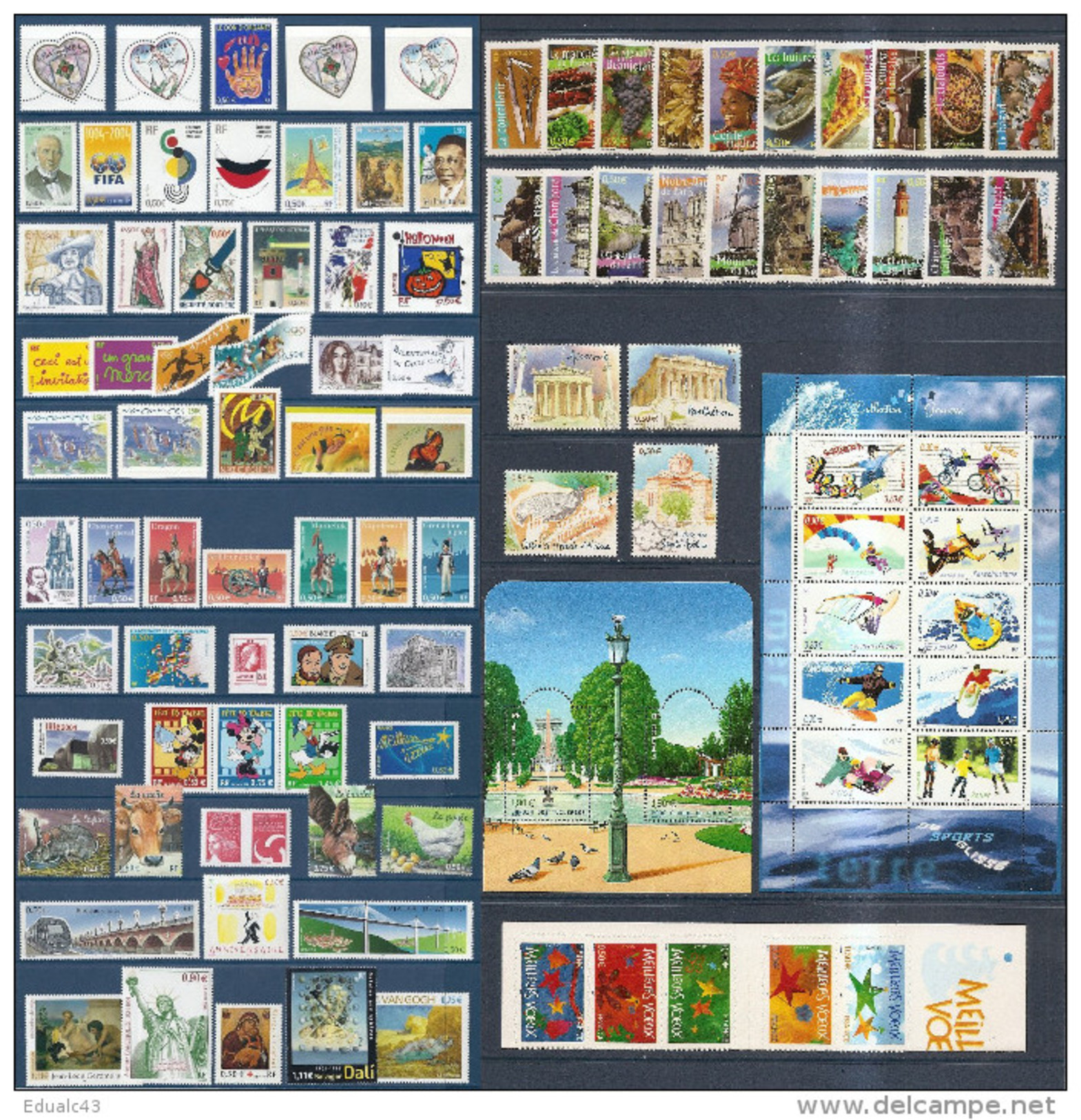 FRANCE - Année Complète 2004 - NEUF LUXE ** 100 Timbres - SUPERBE - 2000-2009