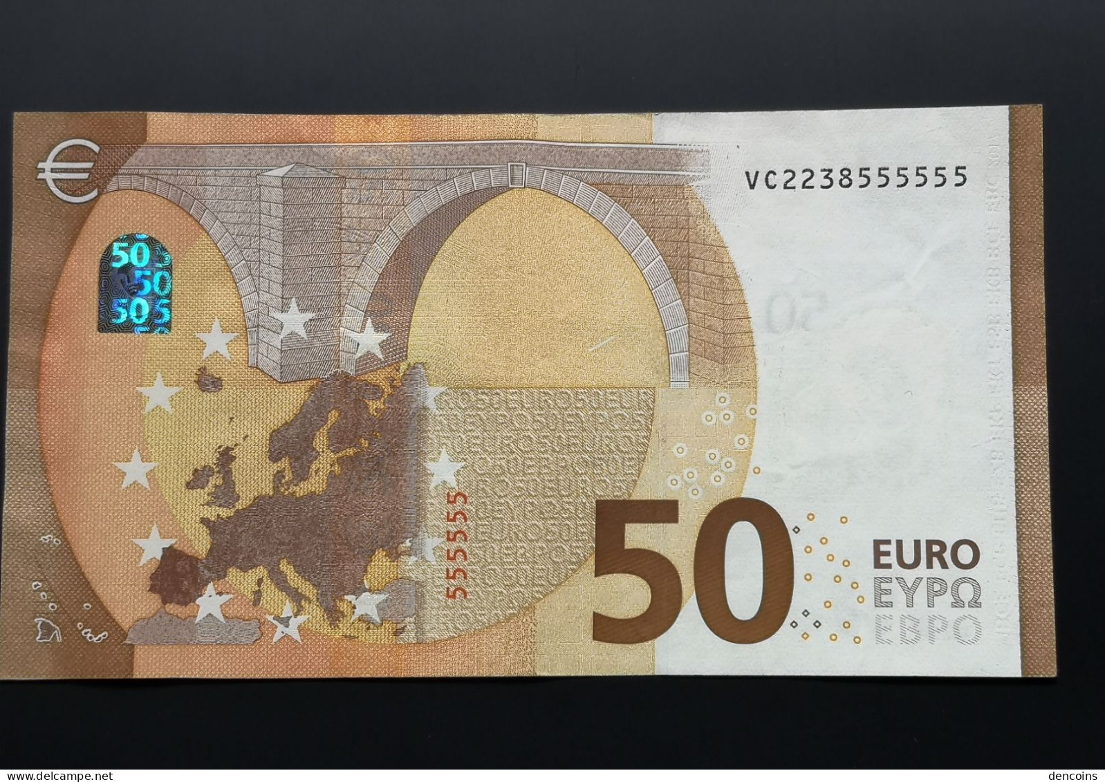 50 EURO  SPAIN ESPAÑA  2017 555555  V021H2   CIRCULATED !! - 50 Euro