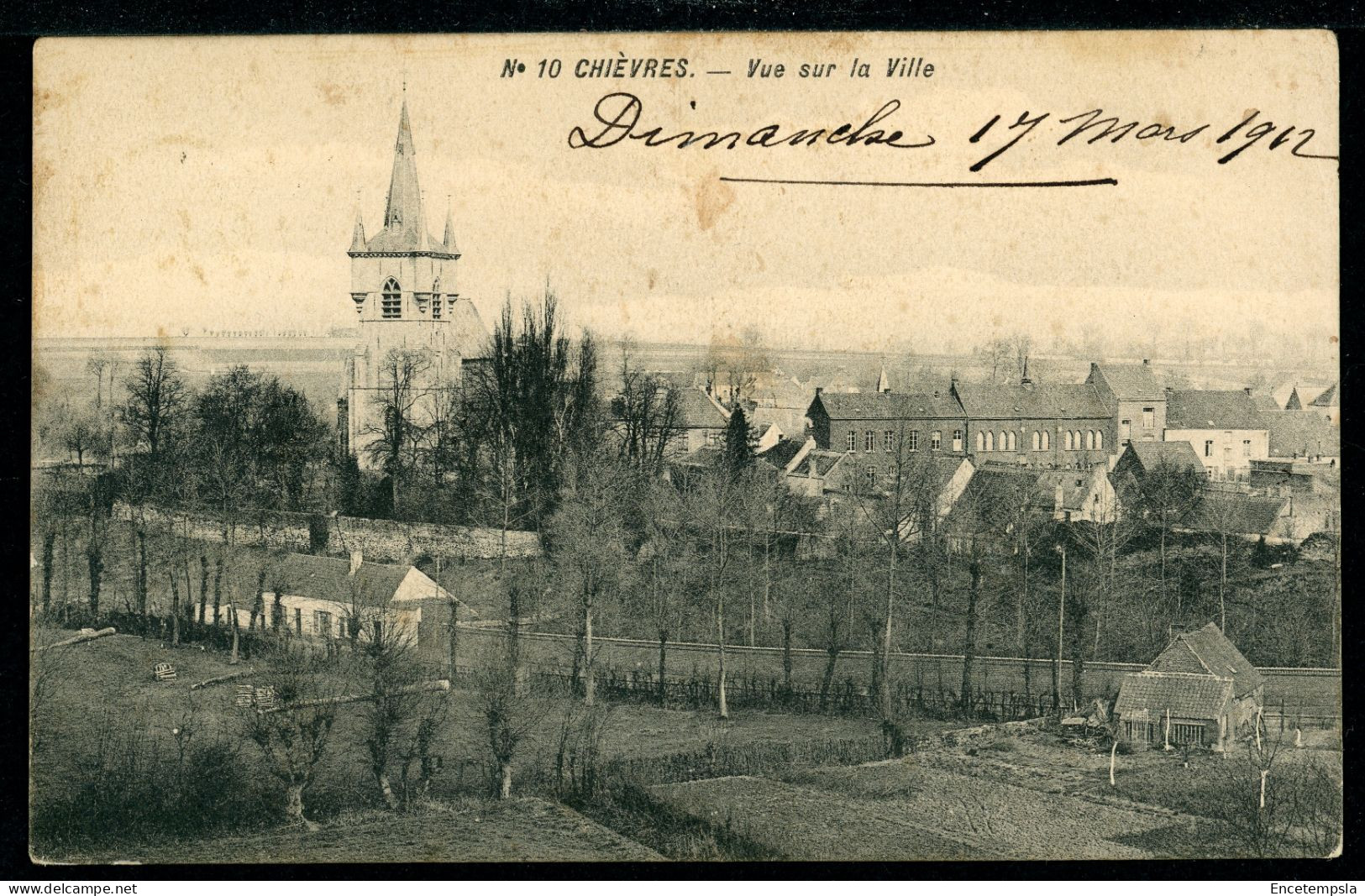 CPA - Carte Postale - Belgique - Chièvres - Vue Sur La Ville - 1912  (CP22617OK) - Chièvres