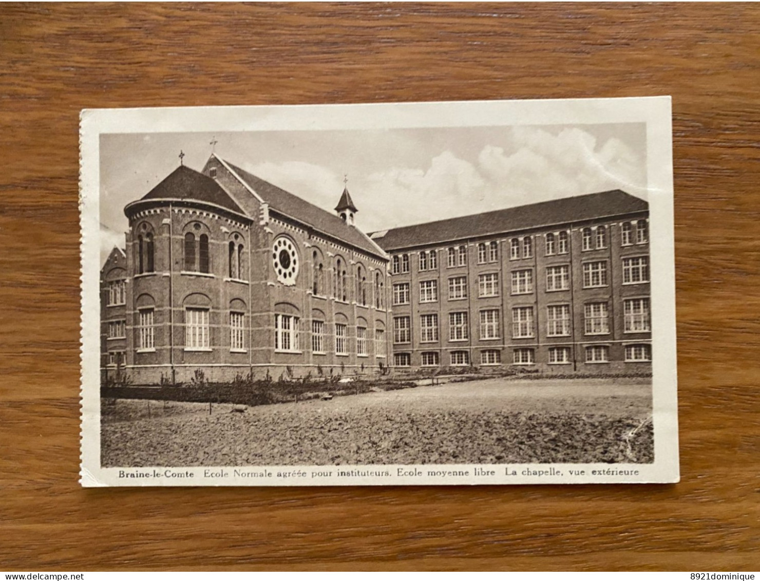 Braine-le-Comte -  Ecole Normale Agréée Pour Instituteurs. Ecole Moyenne Libre. La Chapelle Vue Extérieure 1937 - Braine-le-Comte