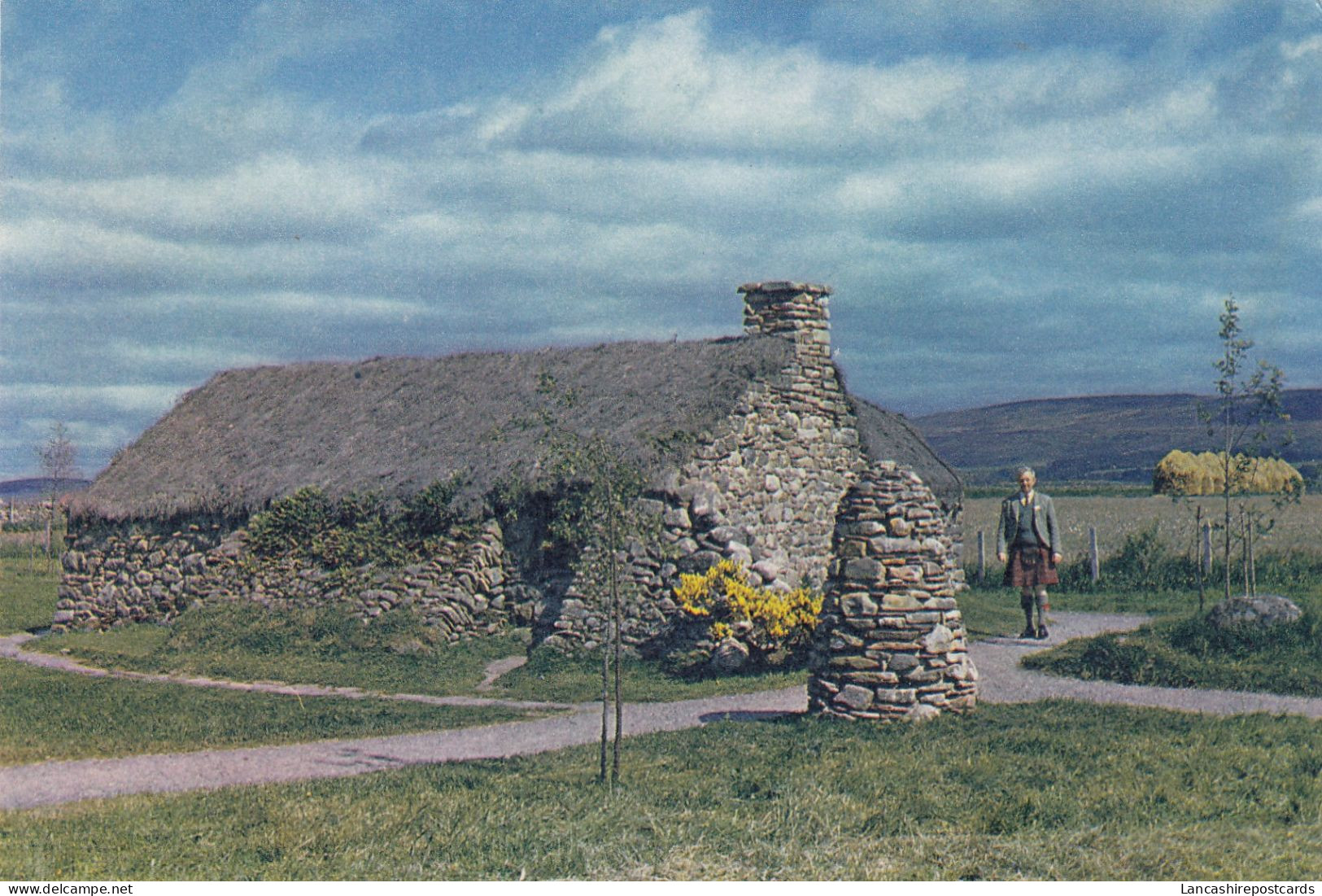 Postcard Old Leanach Cottage Culloden Moor Inverness - Shire My Ref B26186 - Inverness-shire