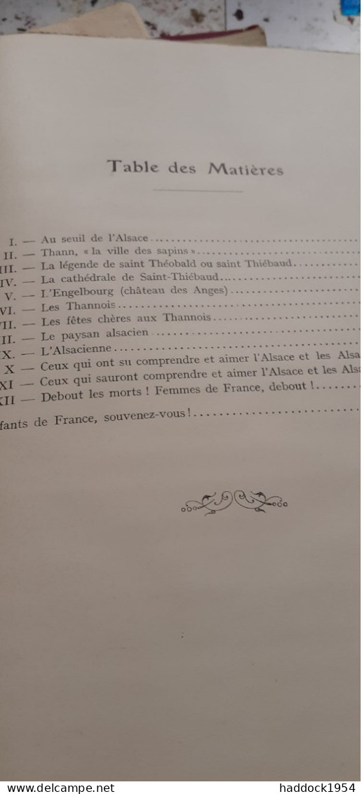 Au Seuil De L'ALSACE ! THEOBALDE KECK Imprimerie Des Missions Africaines 1930 - Alsace