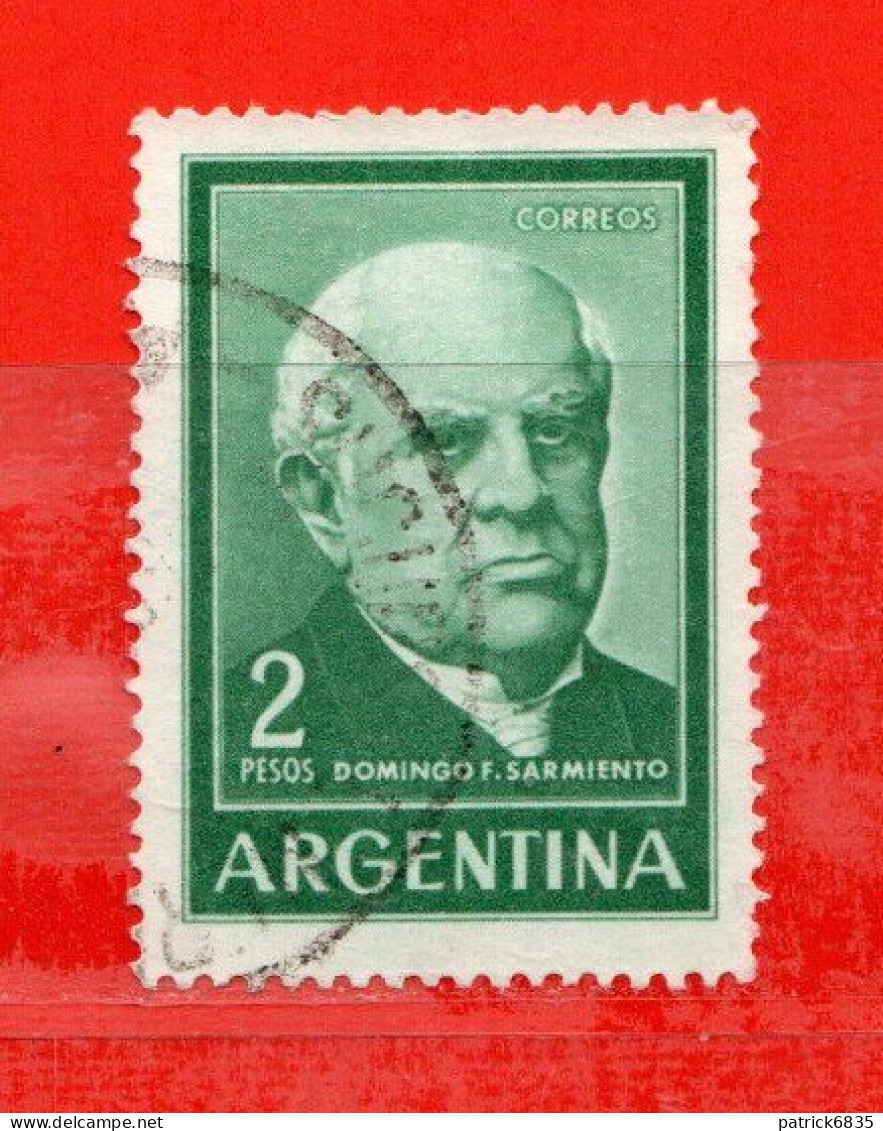 (Us.7) Argentina ° 1963 - DOMINGO SARMIENTO. Yv. 662.  Oblitérer.  Come Scansione. - Usati