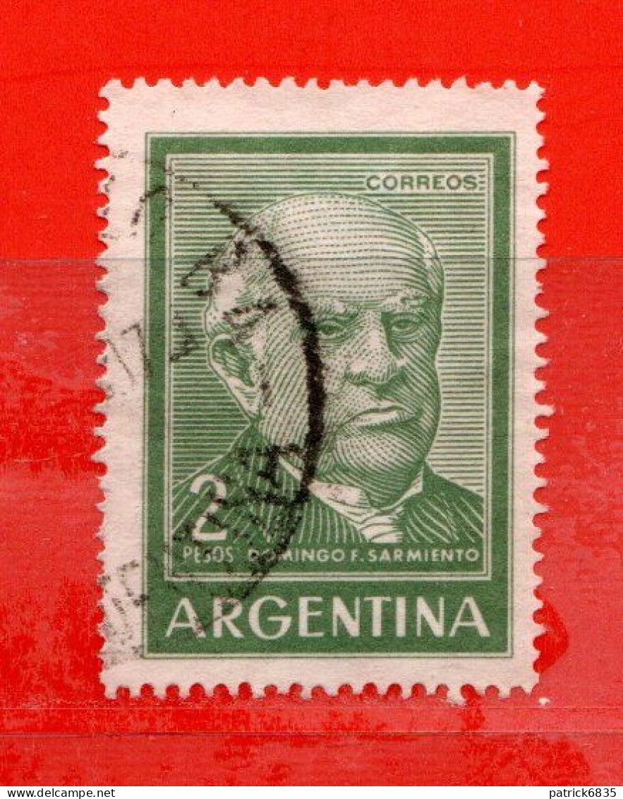 (Us.7) Argentina ° 1964 - DOMINGO SARMIENTO. Yv. 693.  Oblitérer.  Come Scansione. - Oblitérés