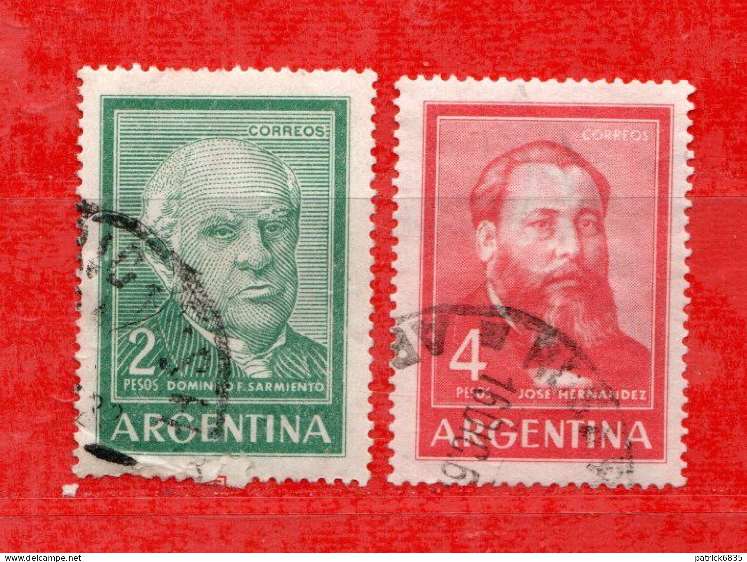 (Us.7) Argentina ° 1964 - . Yv. 693-693A.  Oblitérer.  Come Scansione. - Gebraucht