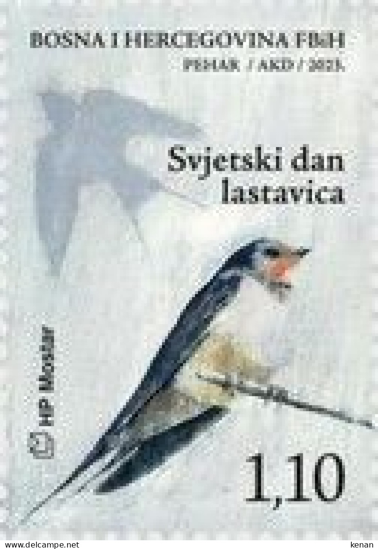 Bosnia And Hercegovina, HP Mostar, 2023, Swallows Days (MNH) - Zwaluwen
