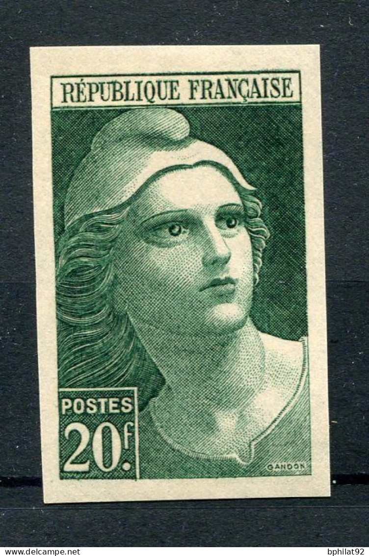 !!! 20F MARIANNE DE GANDON N°730 NON DENTELE NEUF * - 1941-1950