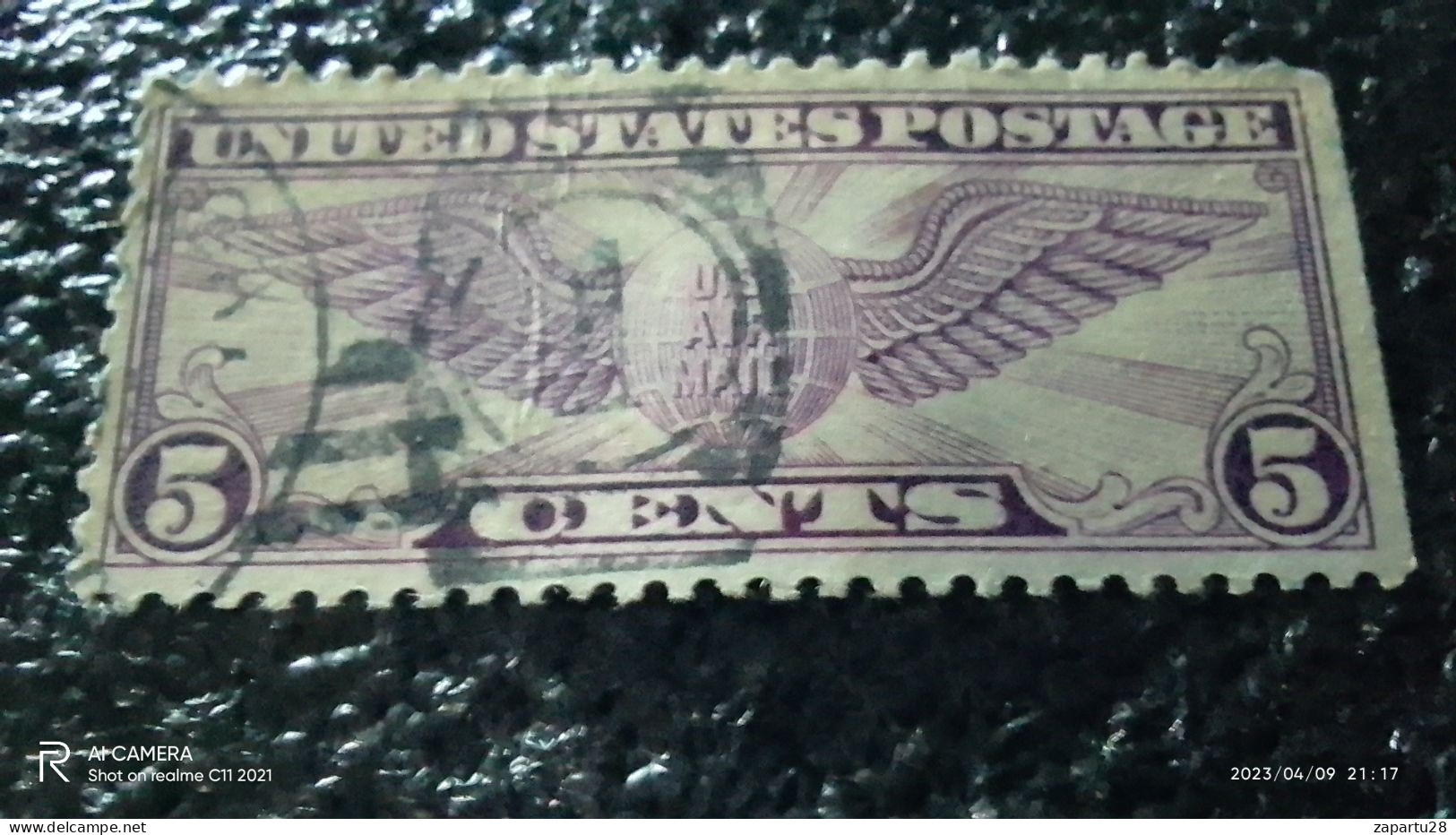 USA-1930        5C       AIRMAIL  STAMP   USED- - 1a. 1918-1940 Used