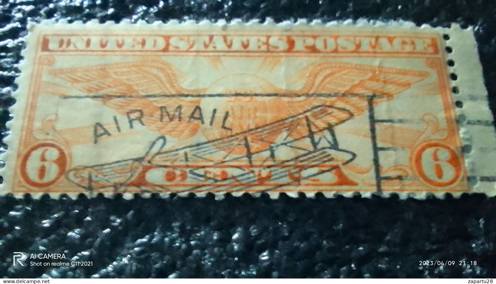 USA-1930-40        6C       AIRMAIL  STAMP   USED- - 1a. 1918-1940 Usados