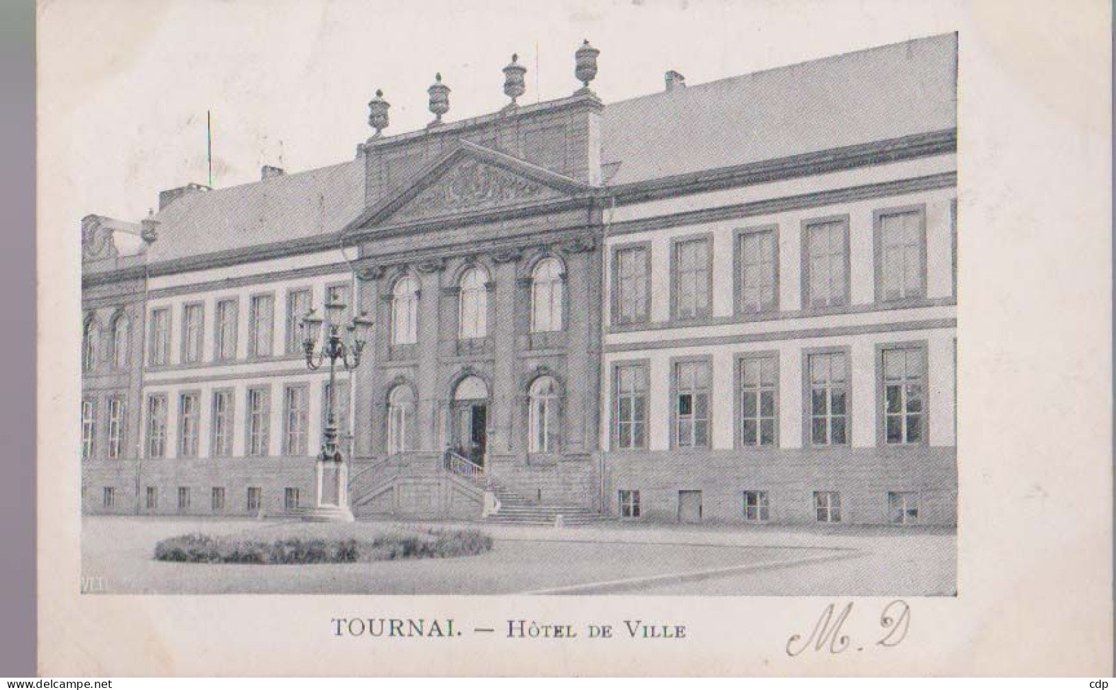 Cpa Tournai  Hotel De Ville   1903 - Doornik