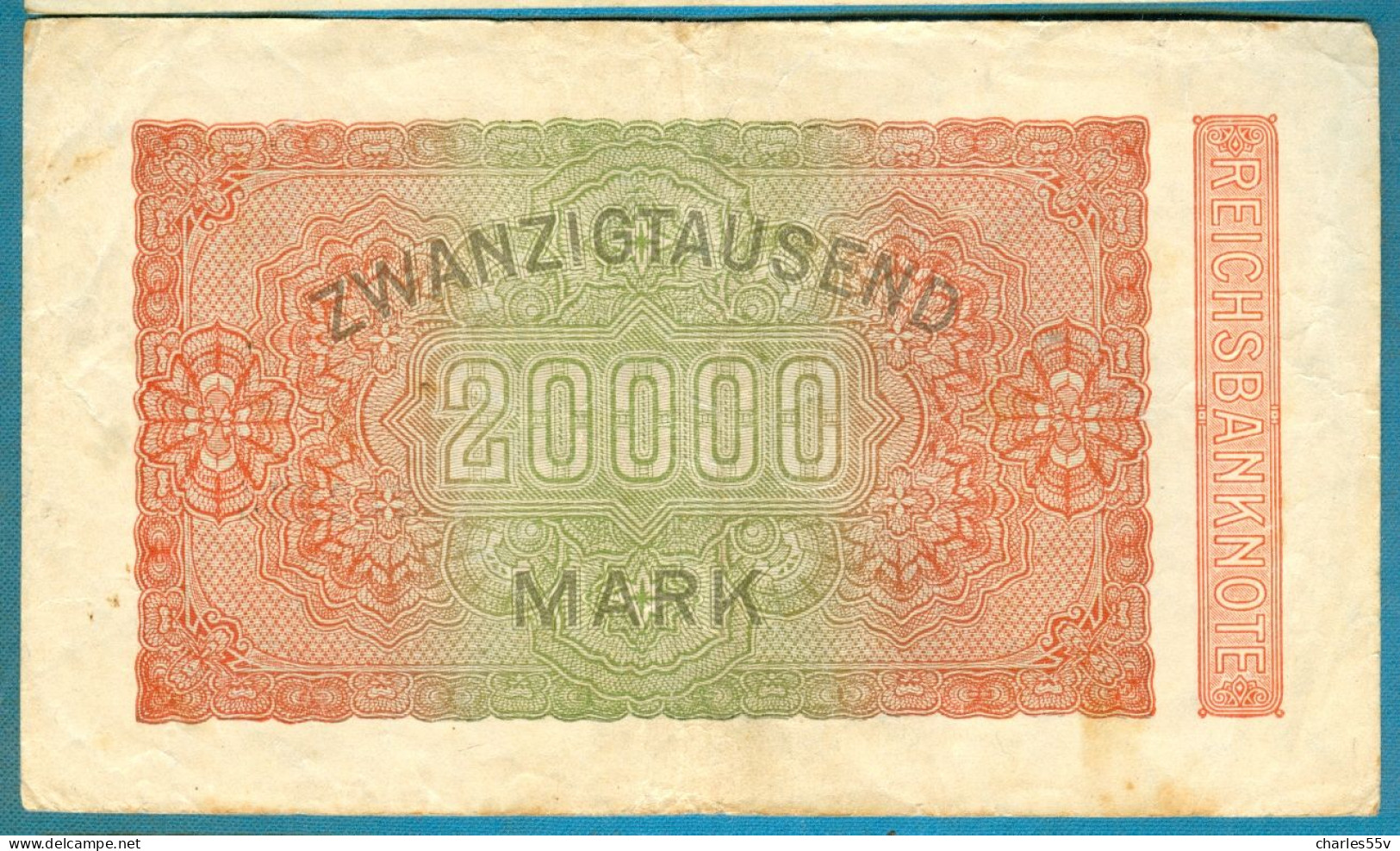 20000 Mark 20.2.1923 Serie L-PR Wmk."Wellen" - 20000 Mark