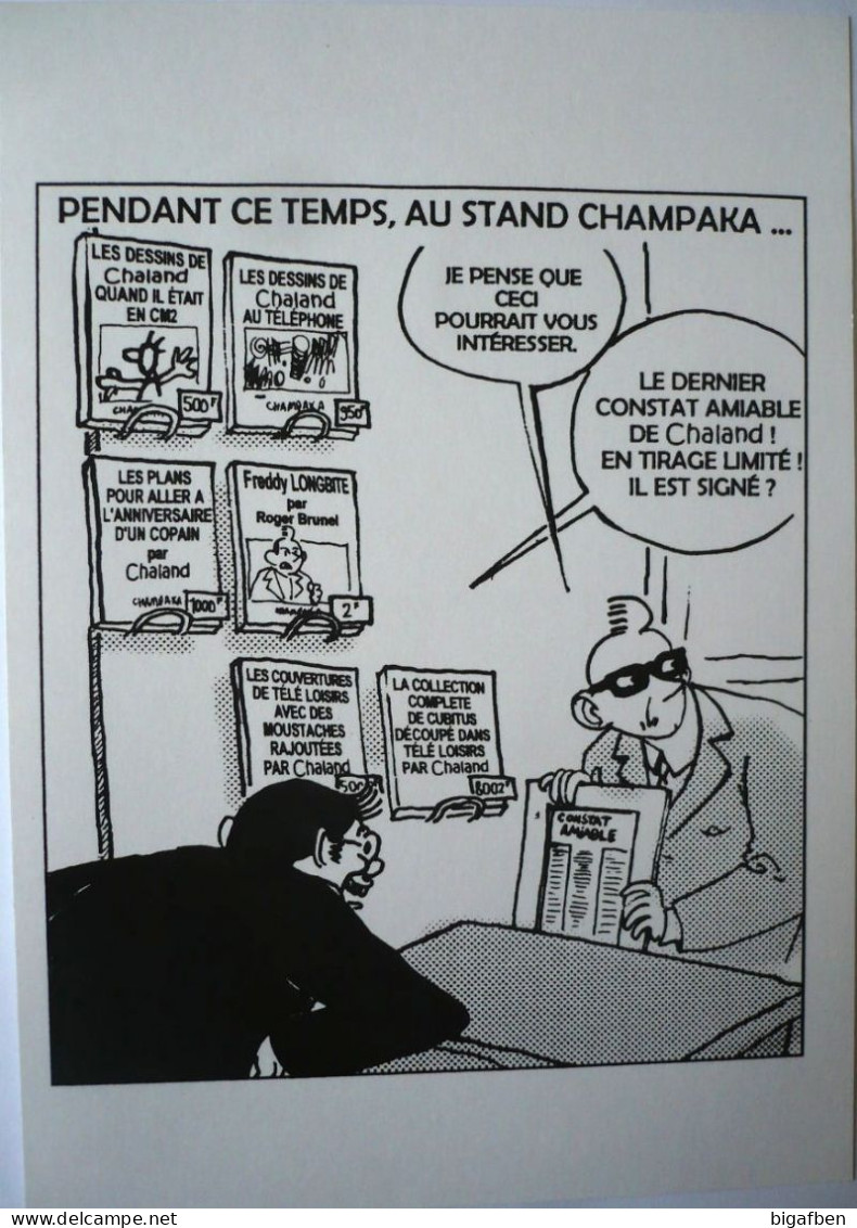 Yves CHALAND / Lot ExLibris + CP PASTICHE // CHAMPAKA // Rare & Collector +++ - Illustratori A - C